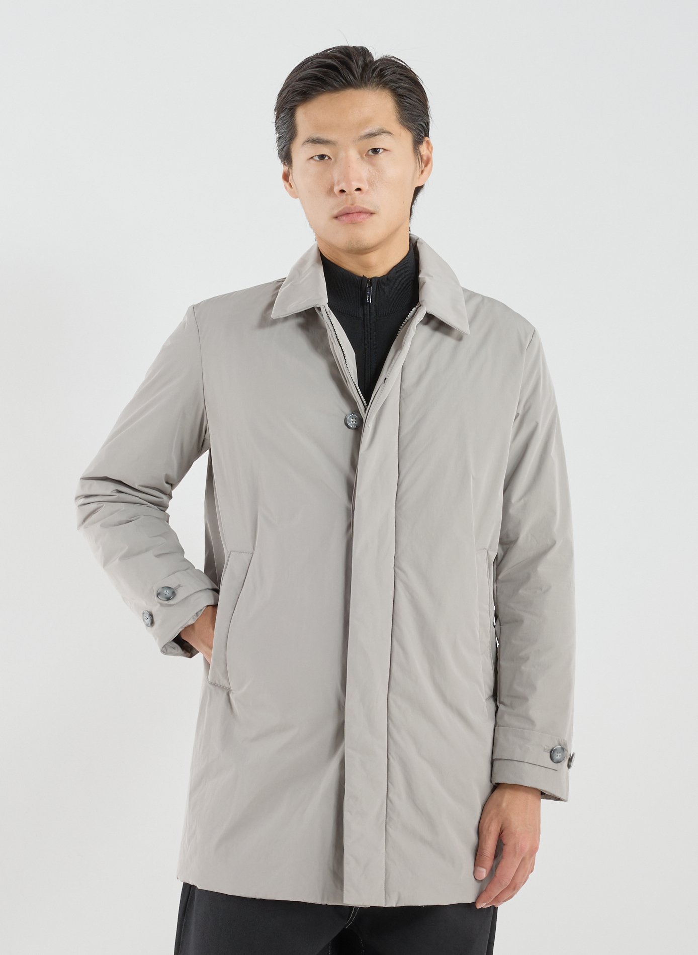 WOOLRICH Blouson droit col classique Beige