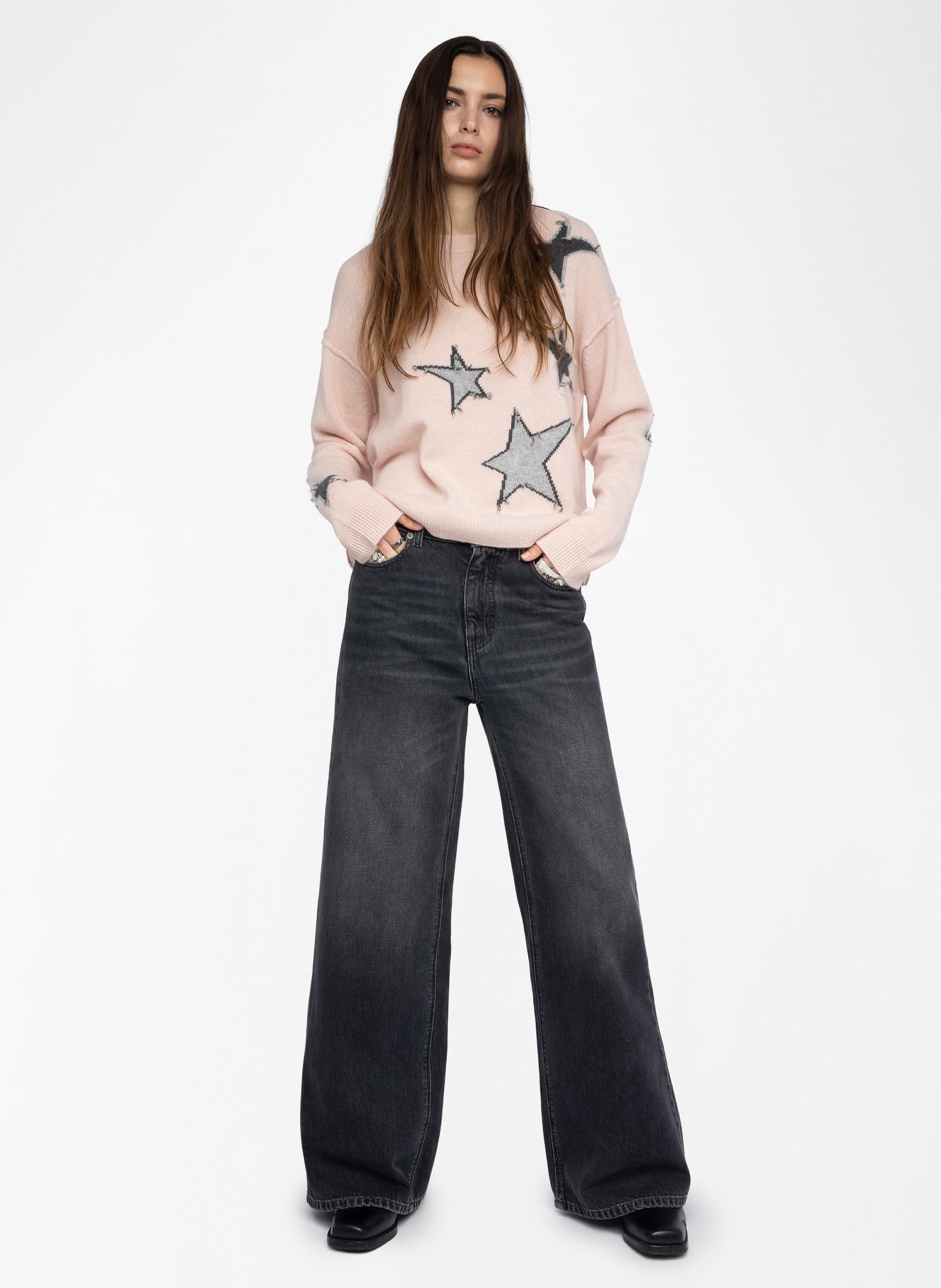 Pull col rond en cachemire markuz ZADIG&VOLTAIRE Rose