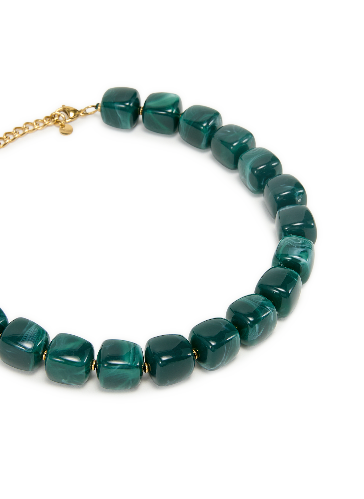 Collier avec pierres en résine AU PRINTEMPS PARIS Vert