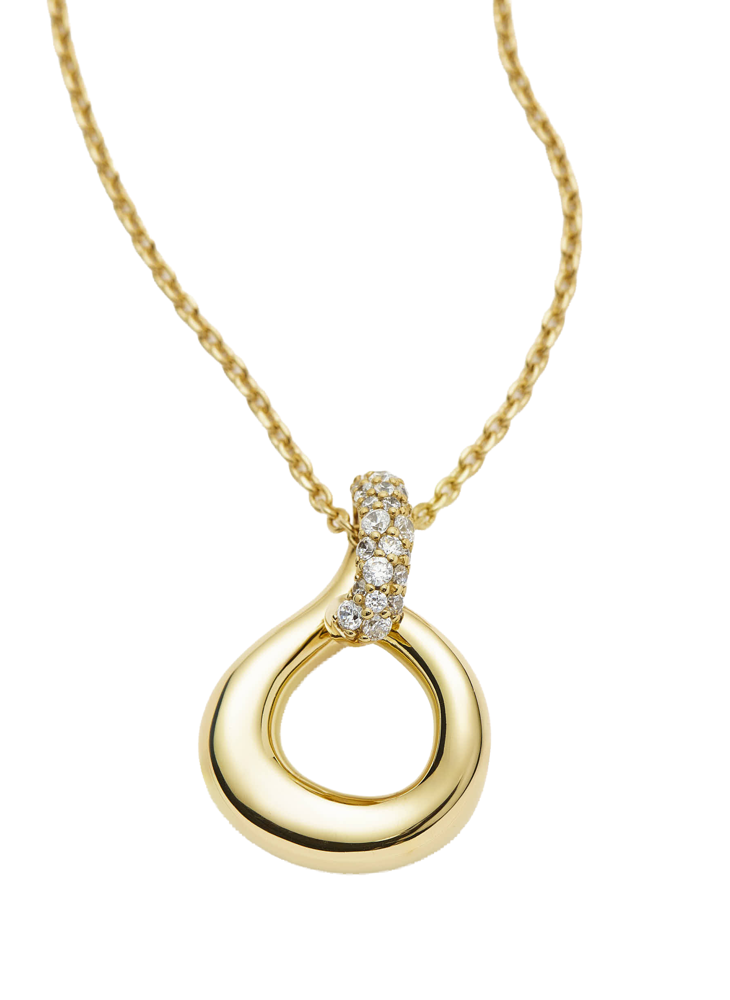 Collier Molten Snow avec pendentif arrondi en laiton et plaqué or mélangé MISSOMA Doré