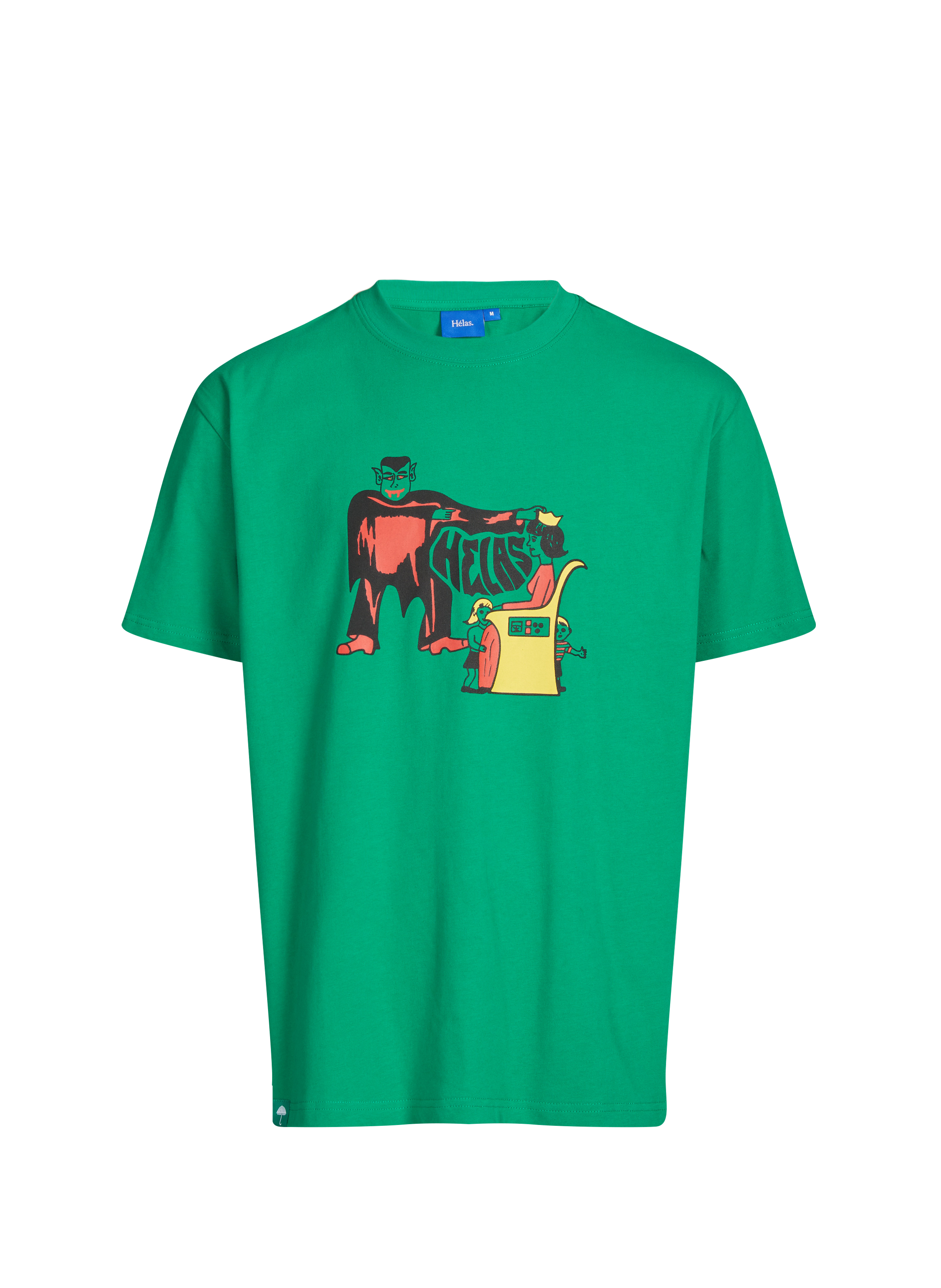 Straight Vampire cotton T-shirt HELAS CAPS Green
