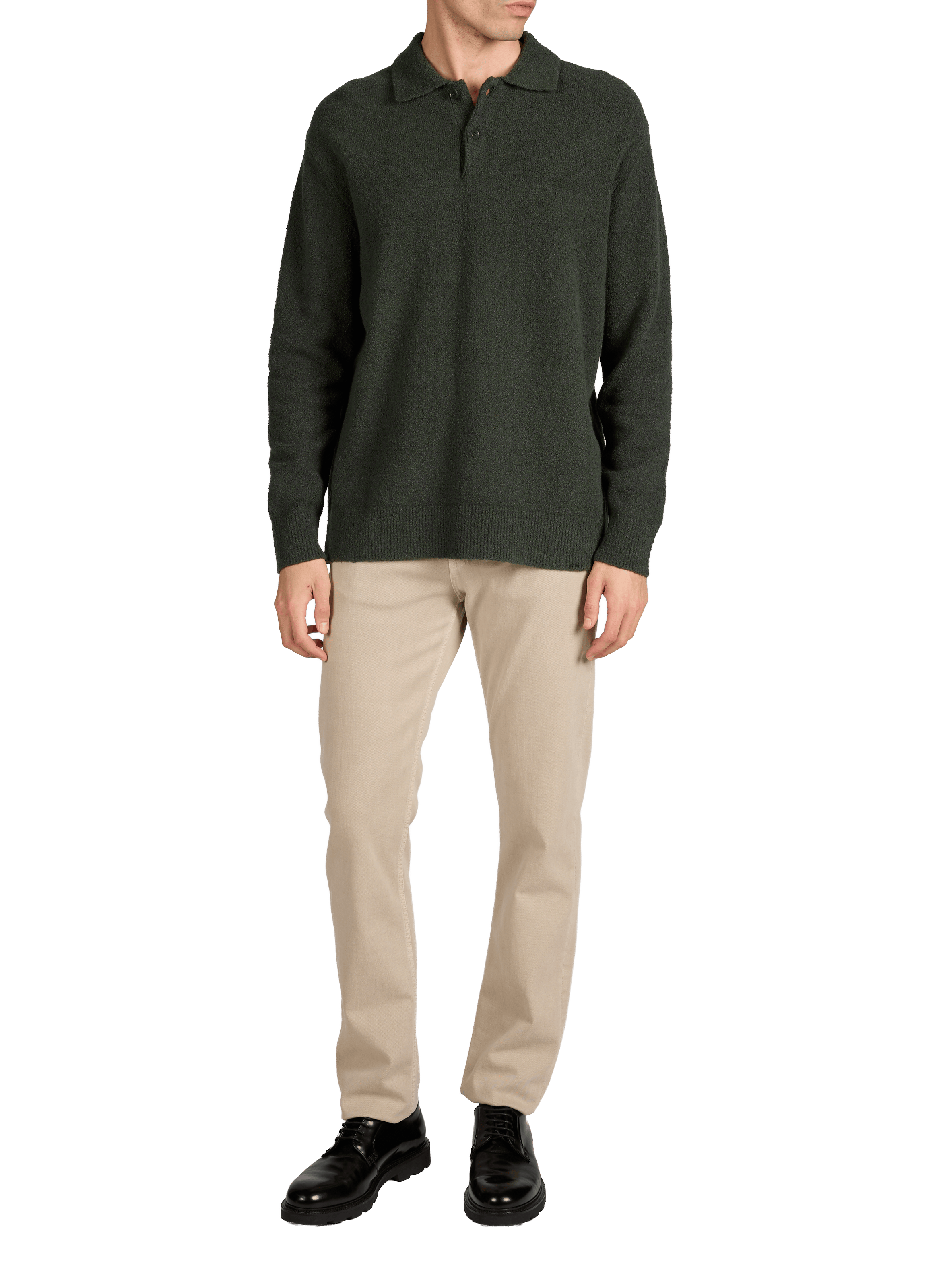 Polo-collar jumper SAMSOE SAMSOE Khaki