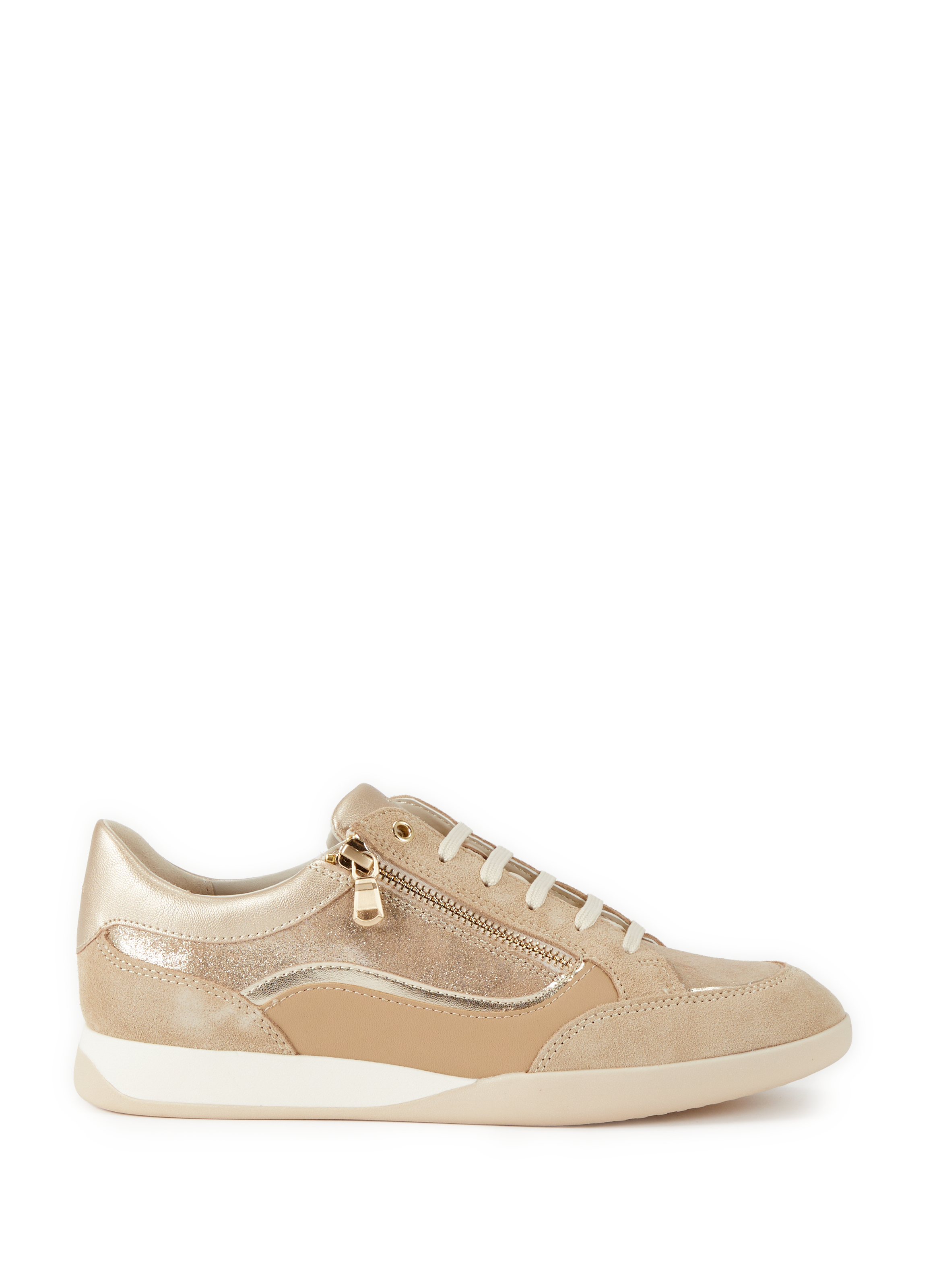 Mixed leather sneakers GEOX Multicolour