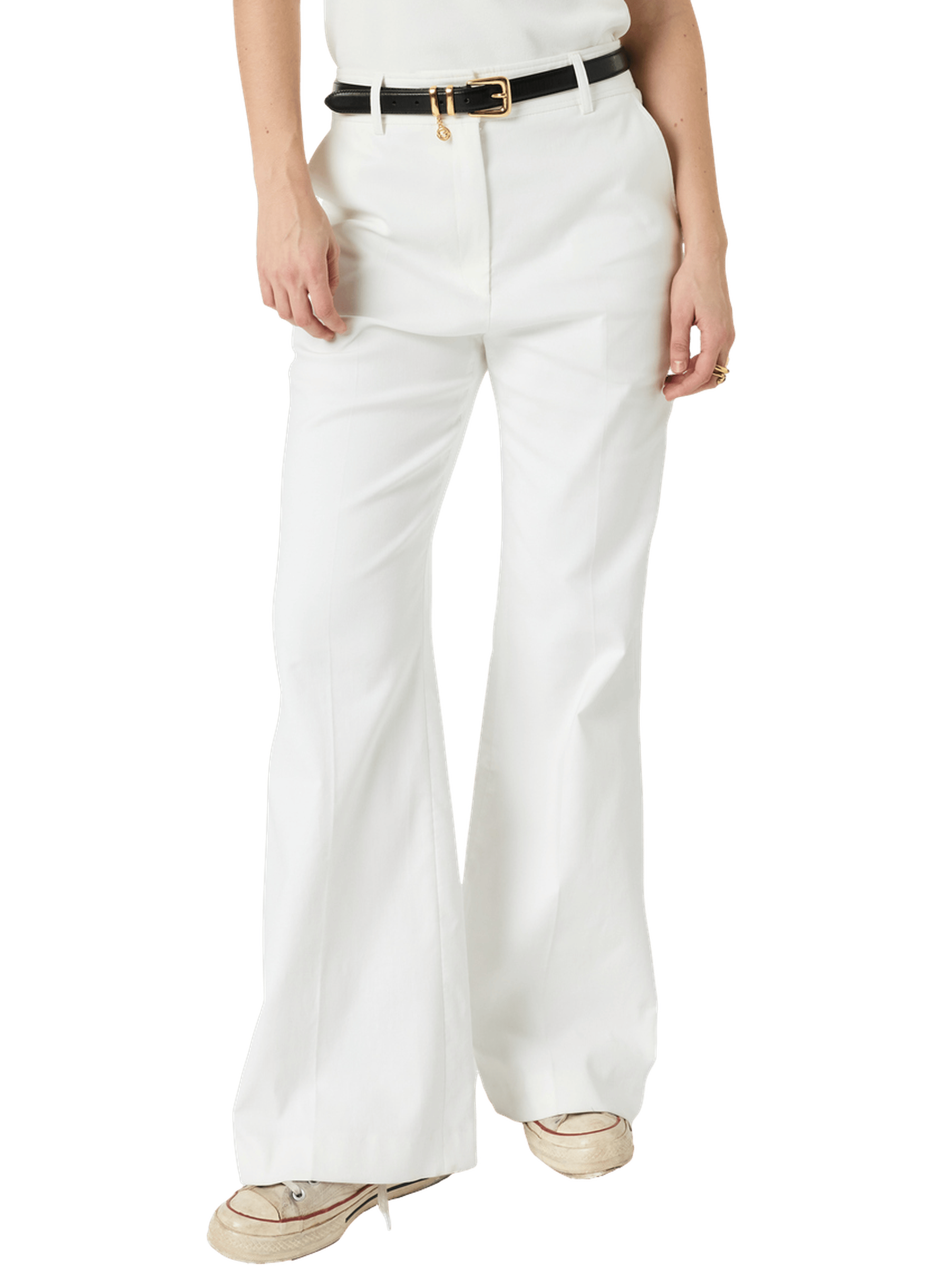 Pantalon flare en coton - AUDEA GERARD DAREL Beige