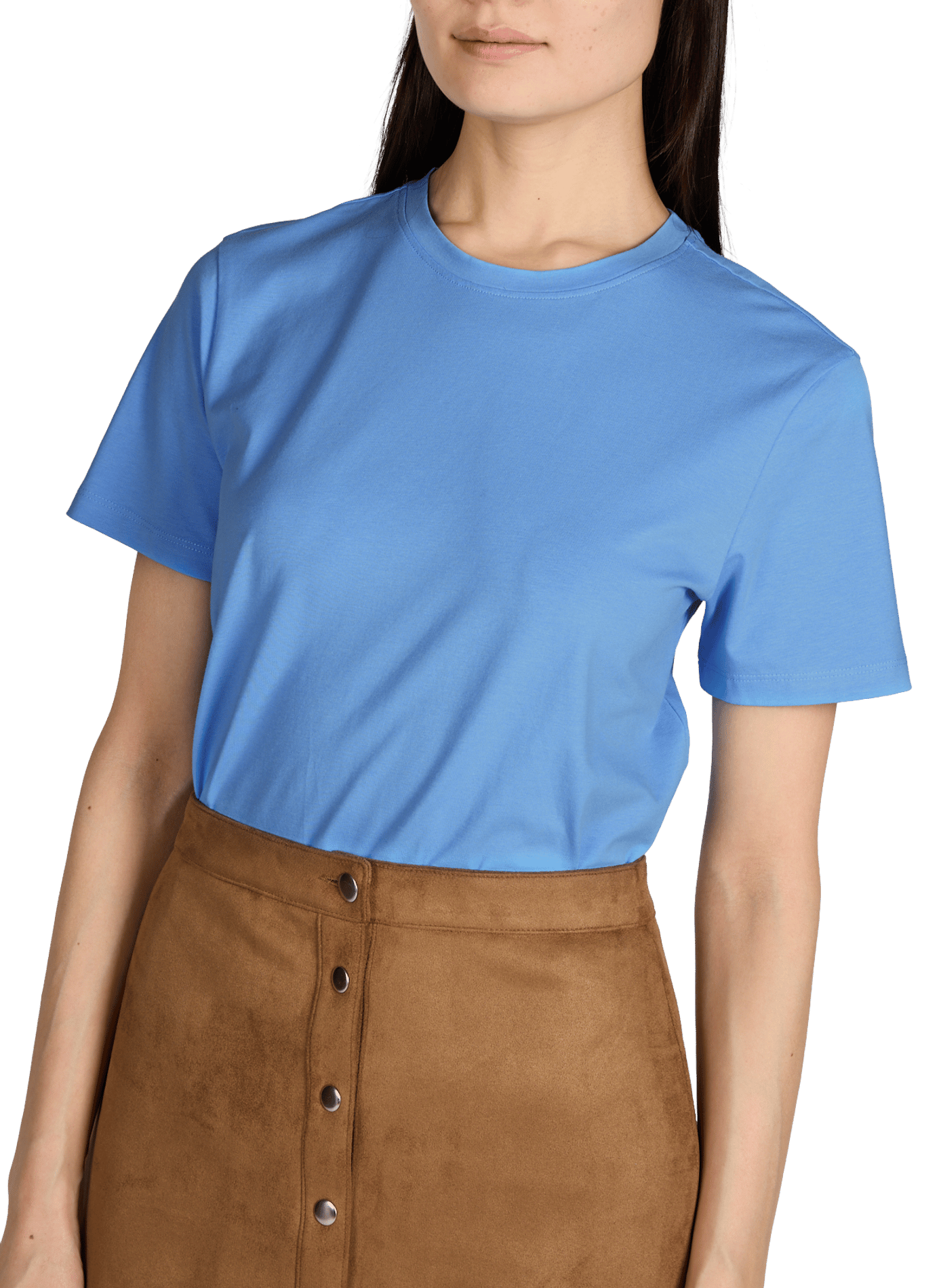 T-shirt Vinora en coton mélangé VILA Bleu