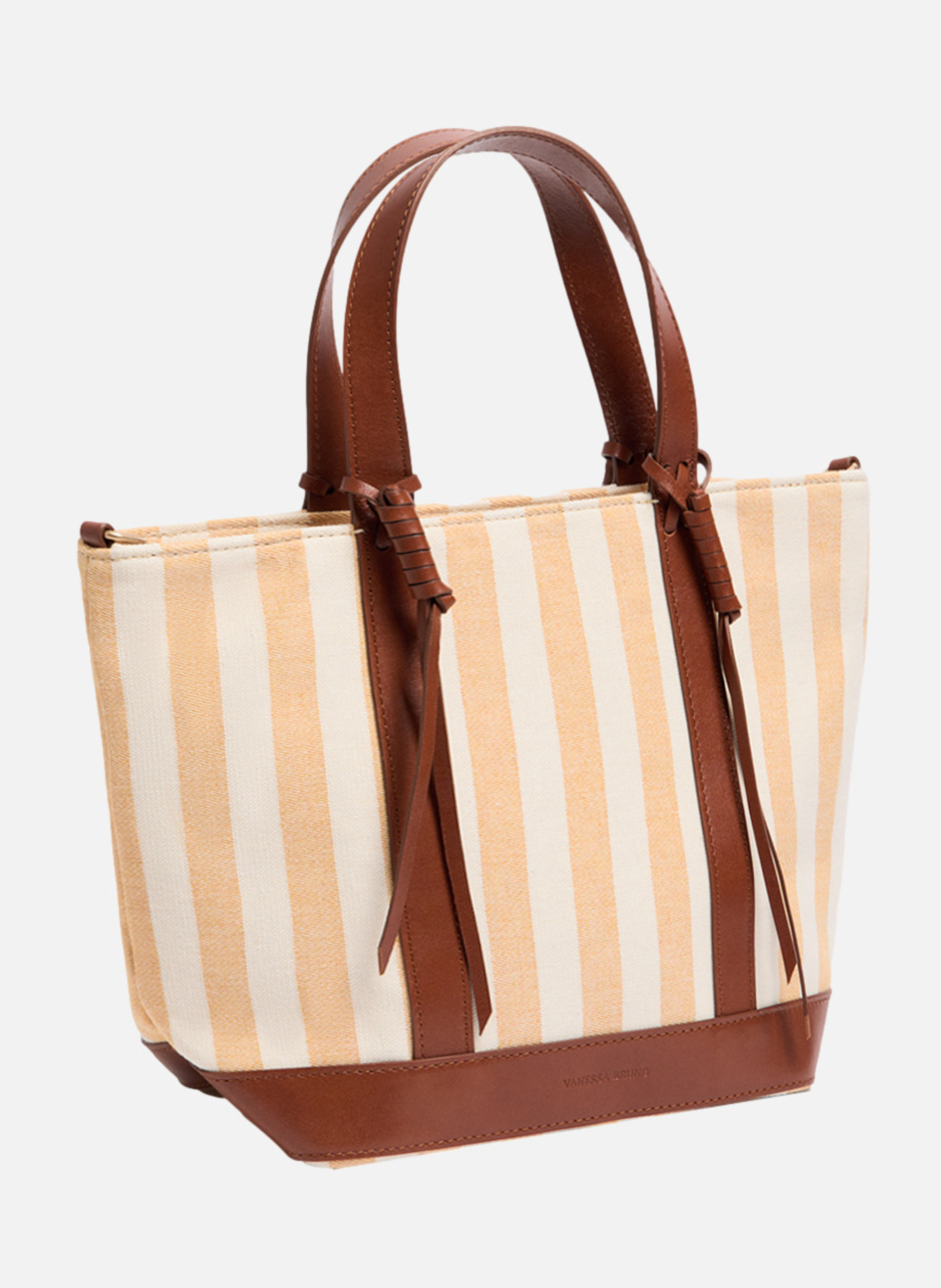 Cabas s zippé en toile VANESSA BRUNO Jaune