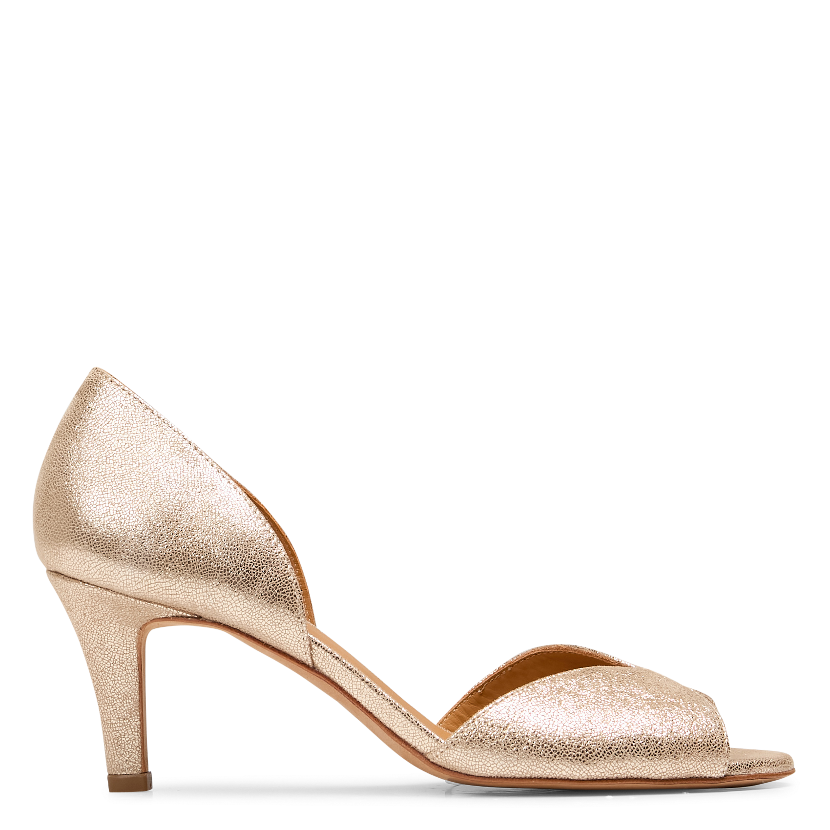 Escarpins en cuir métallisé liz BOBBIES Doré