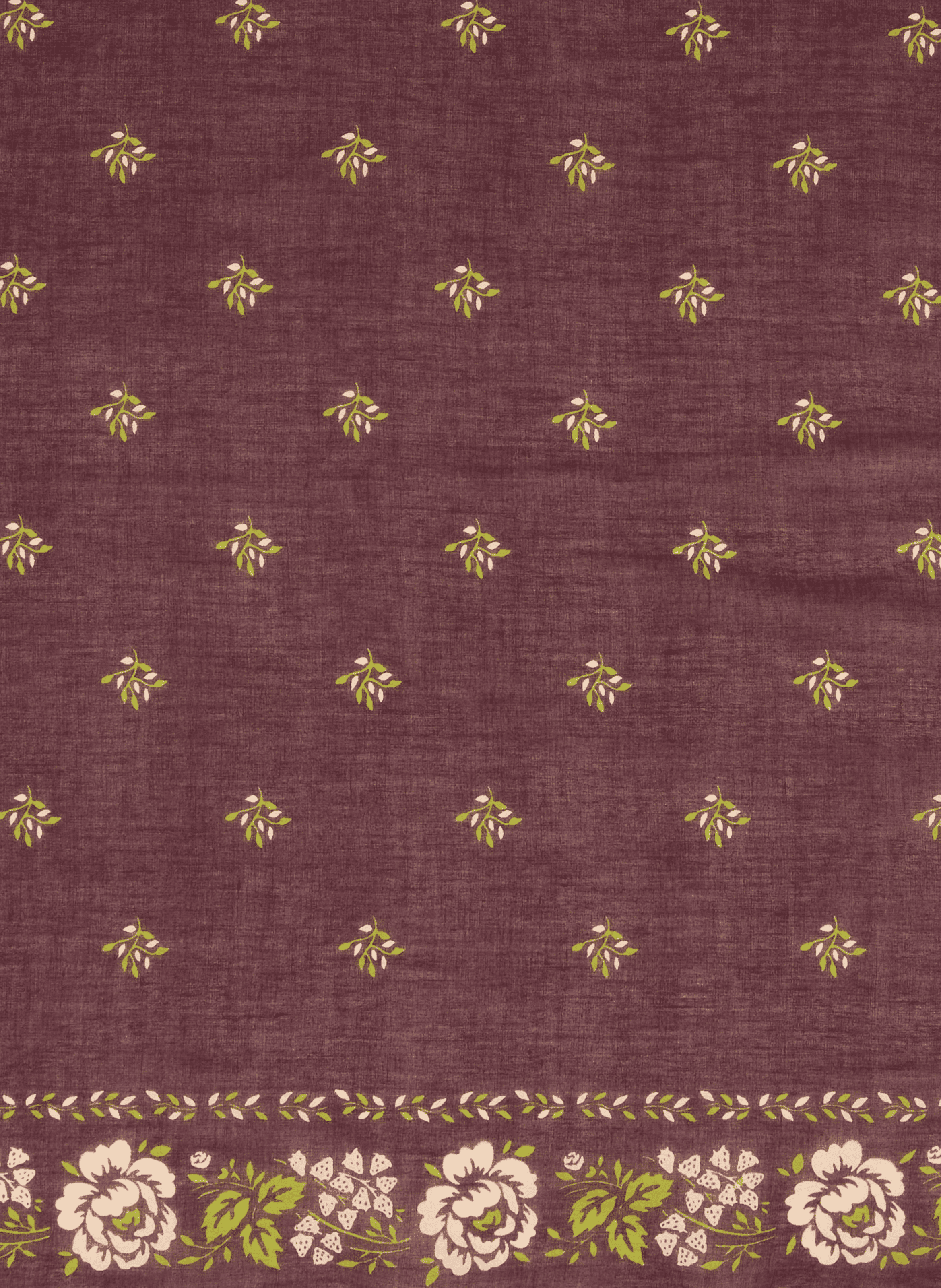 Printed Cotton Scarf MOISMONT Purple