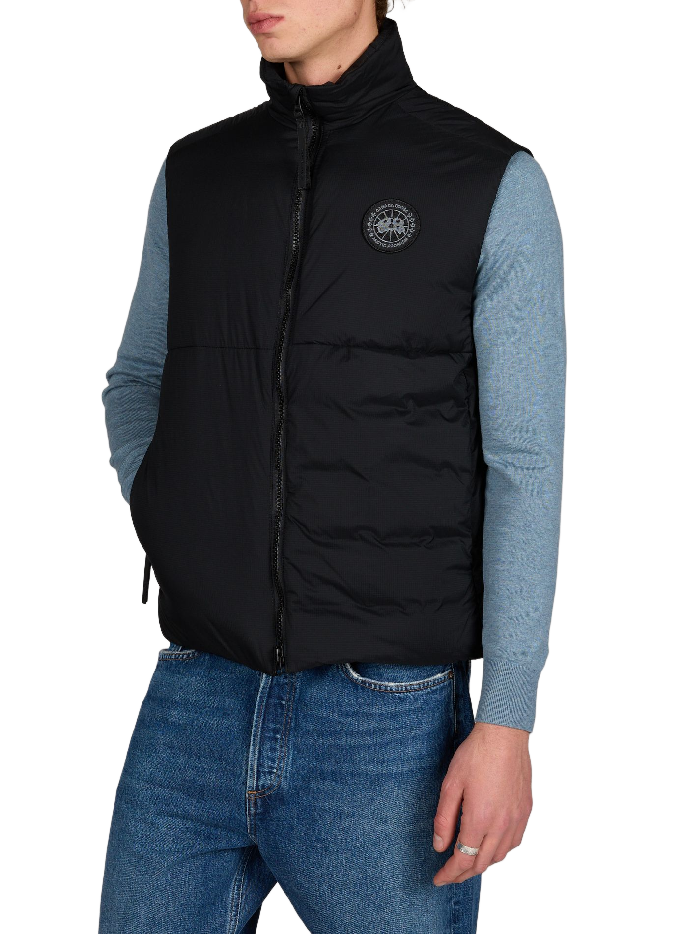 Sleeveless high neck vest CANADA GOOSE Black