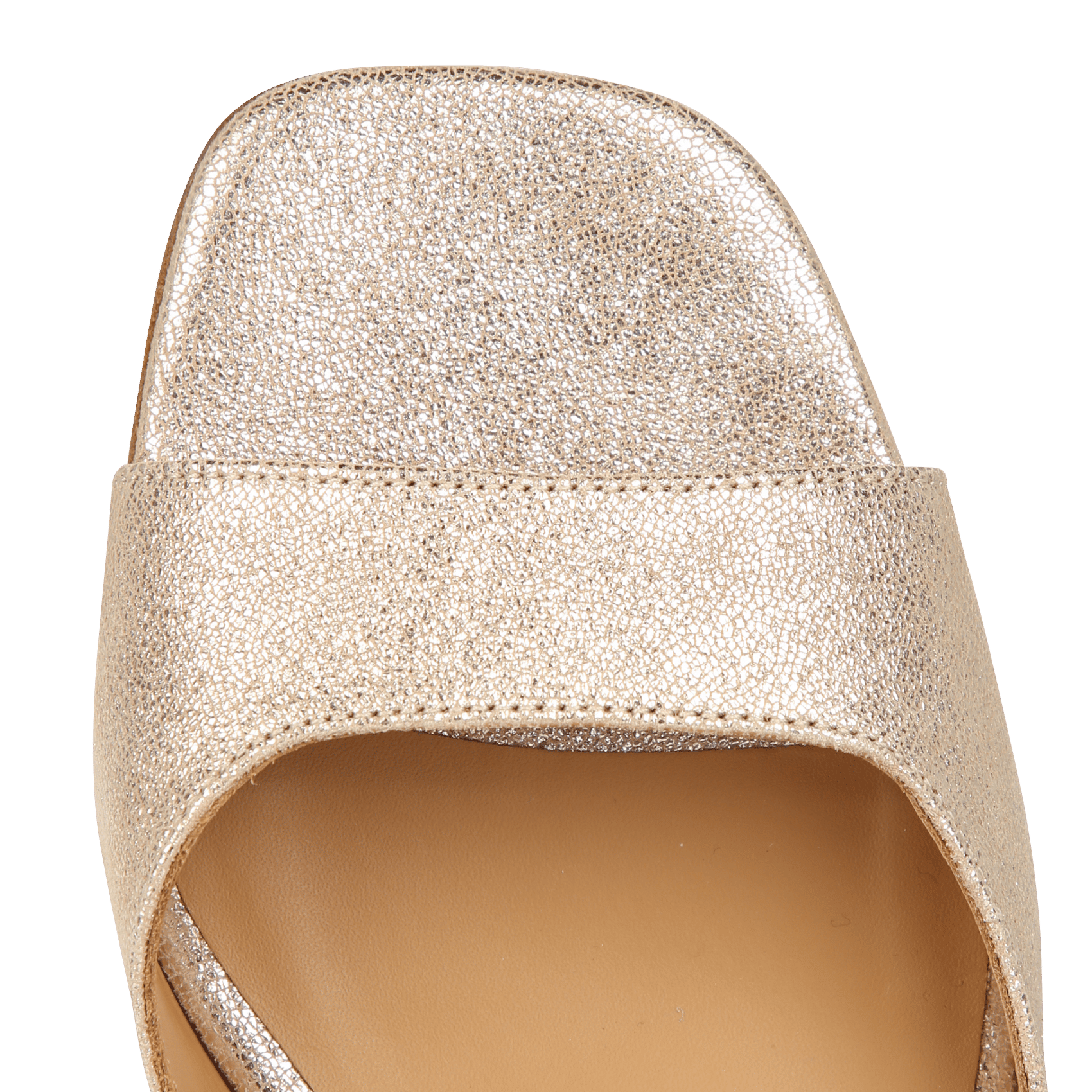 Sandales à talons en cuir métallisé vahina BOBBIES Doré