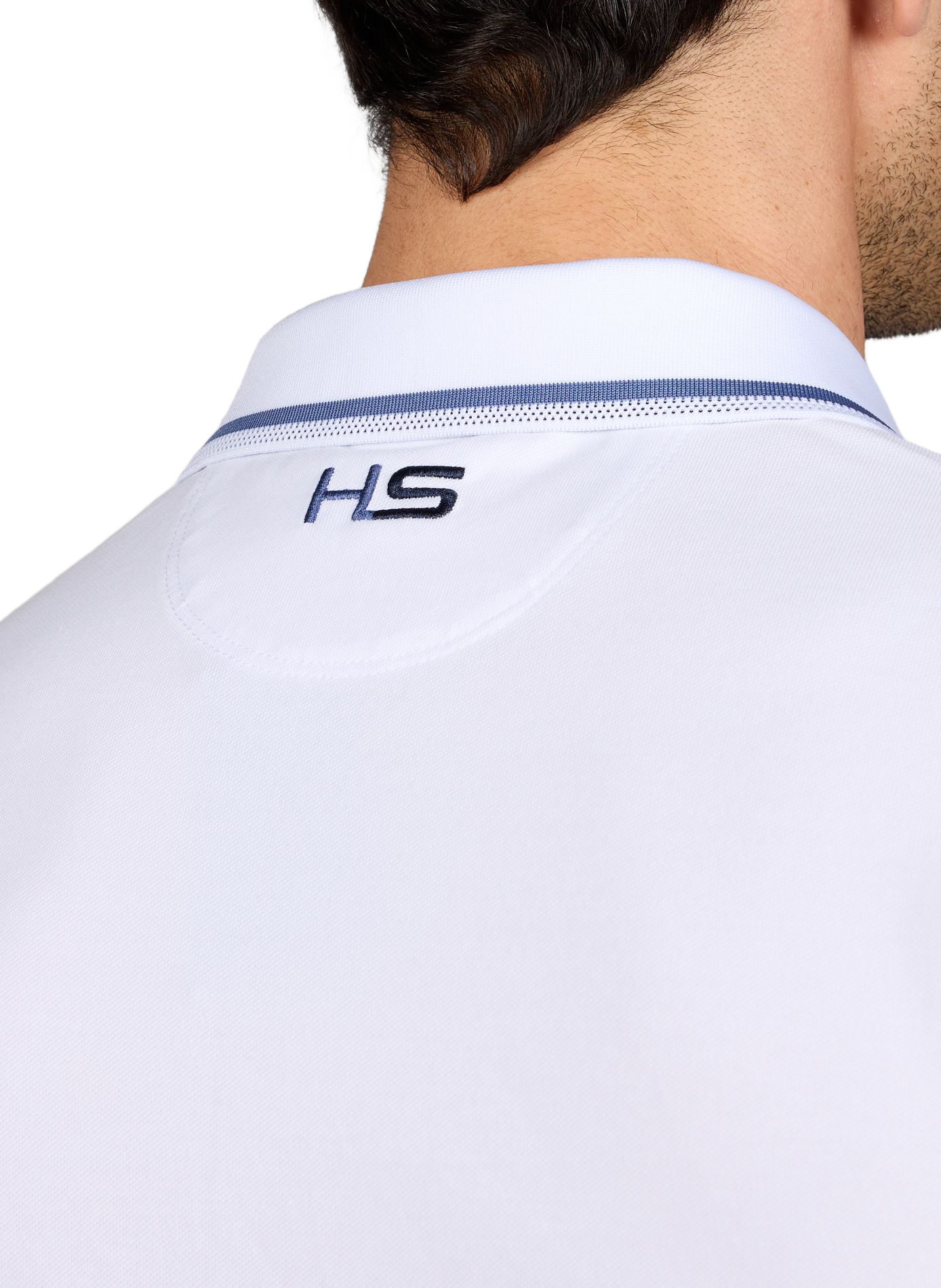 Solid short-sleeve straight fit polo HACKETT White
