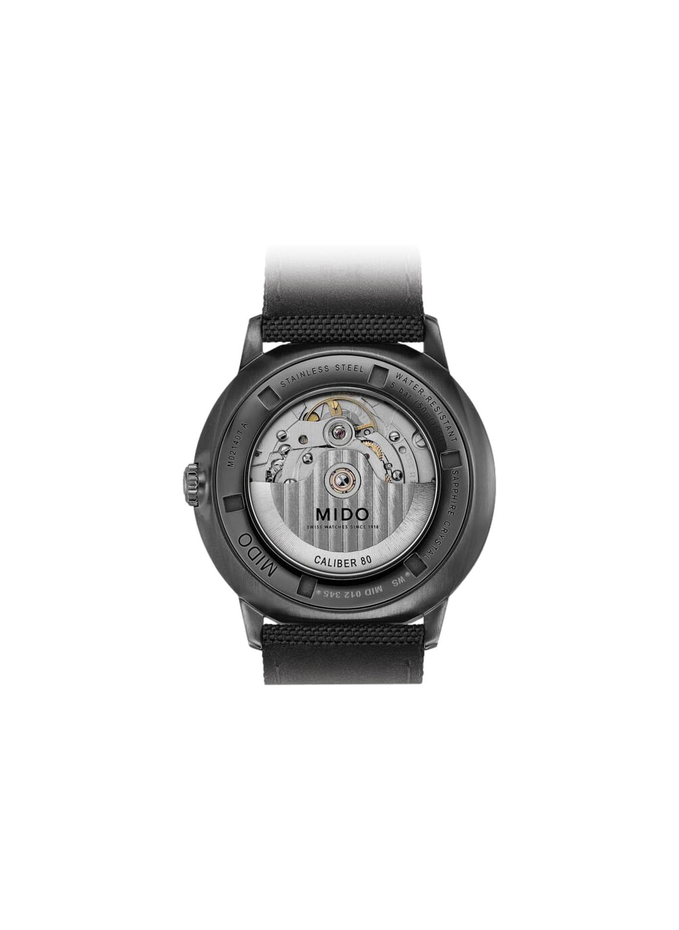 Montre Commander Gradient en acier inoxydable MIDO Noir