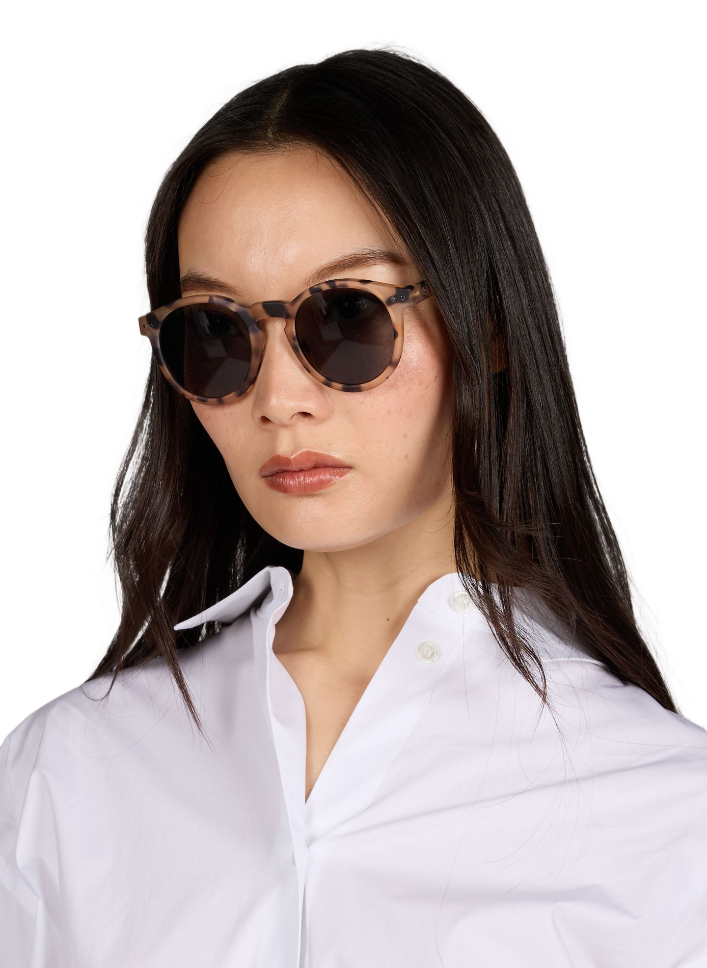 Lunettes de soleil rondes IZIPIZI Marron