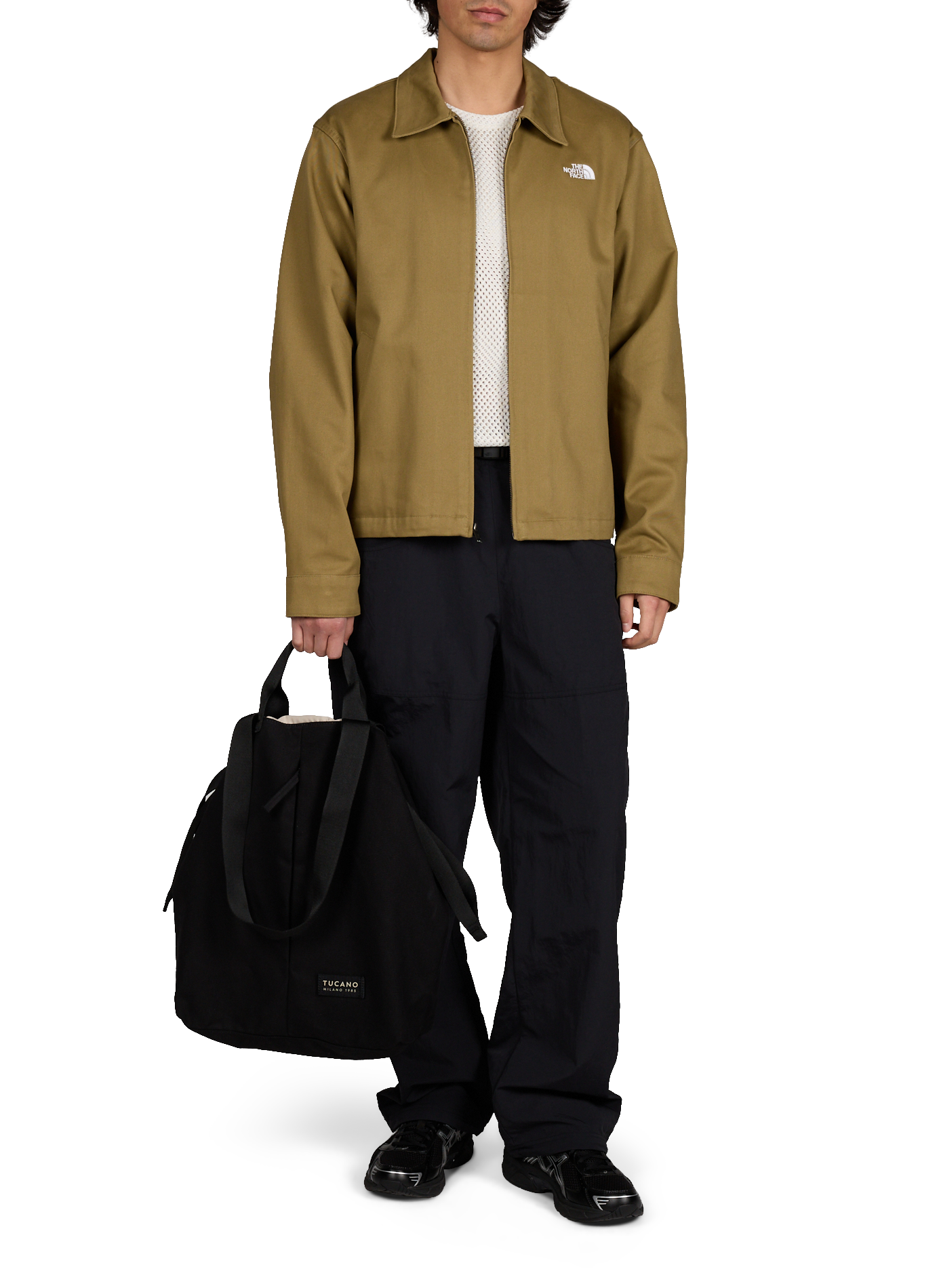 Sac cabas vertical en toile et coton TUCANO Noir