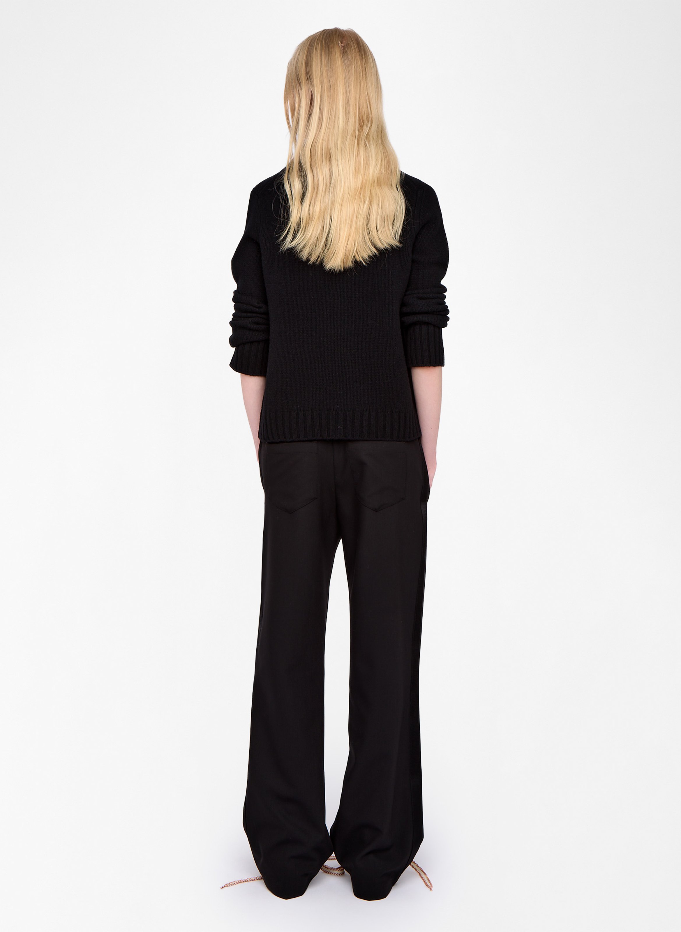 Pantalon droit poma ZADIG&VOLTAIRE Noir