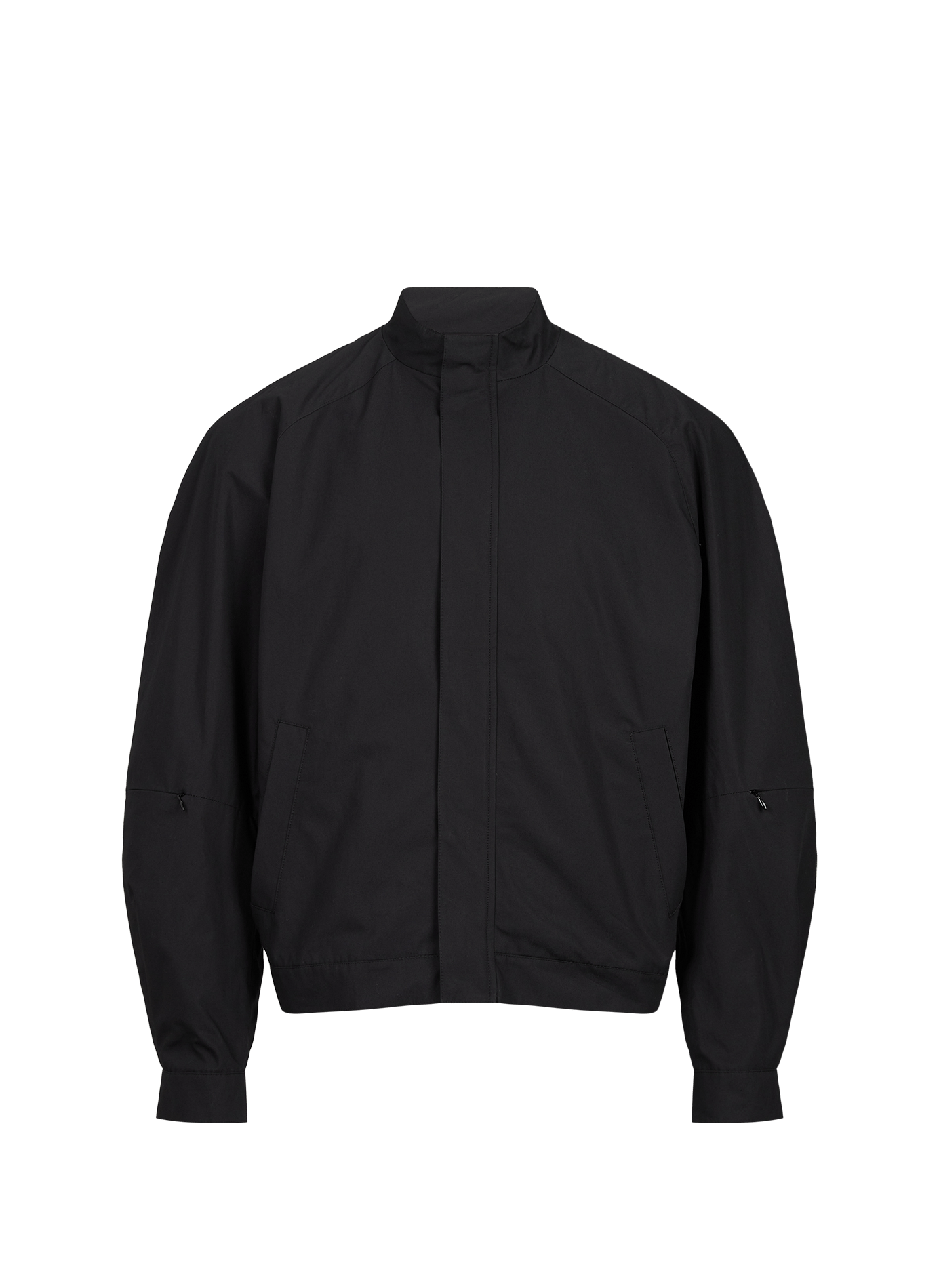 Jacket with a slightly raised collar in cotton AMOMENTO Black