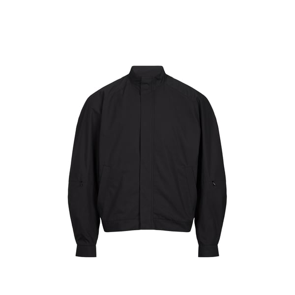 Veste à col légèrement montant en coton Veste à col légèrement montant en coton