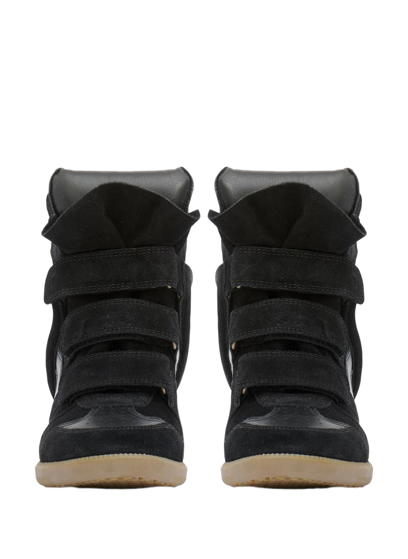 Beckett leather wedge sneakers ISABEL MARANT Black