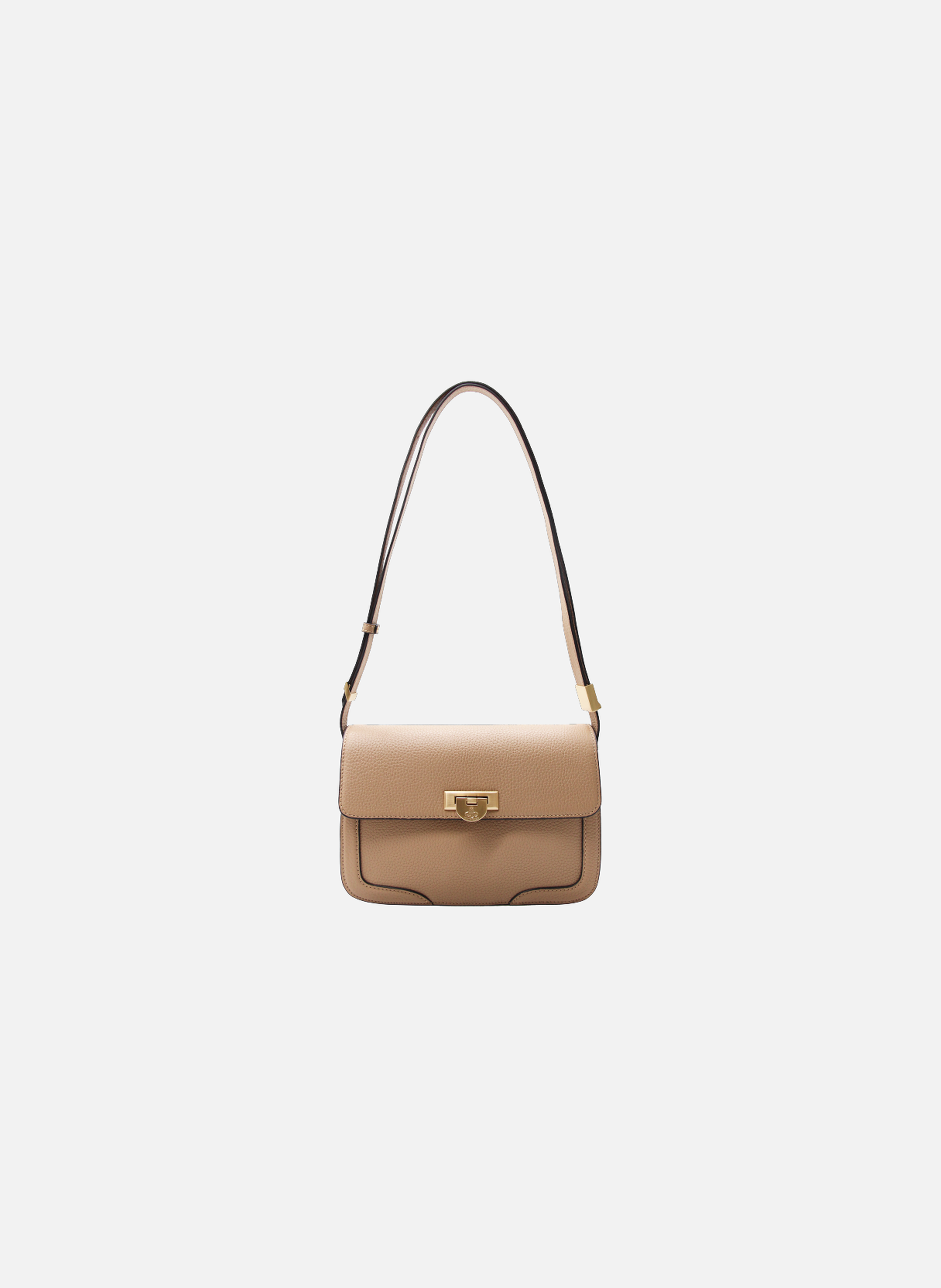 Auteuil | sac porté travers gm en cuir de vachette POURCHET Marron