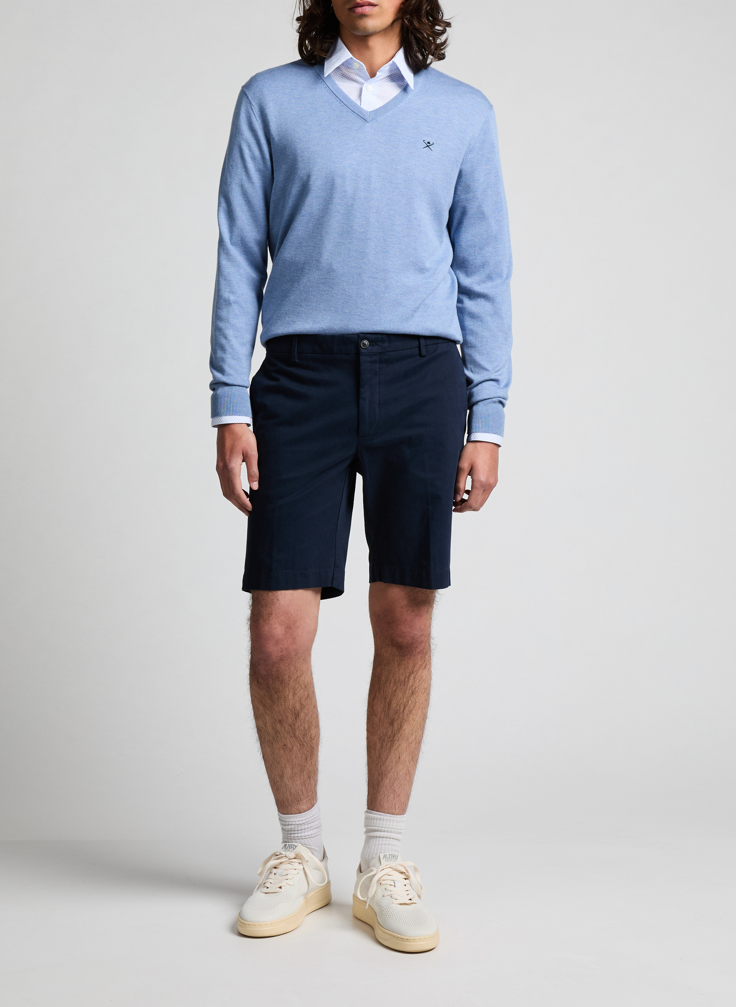 Chemise à motif en coton AU PRINTEMPS PARIS Bleu
