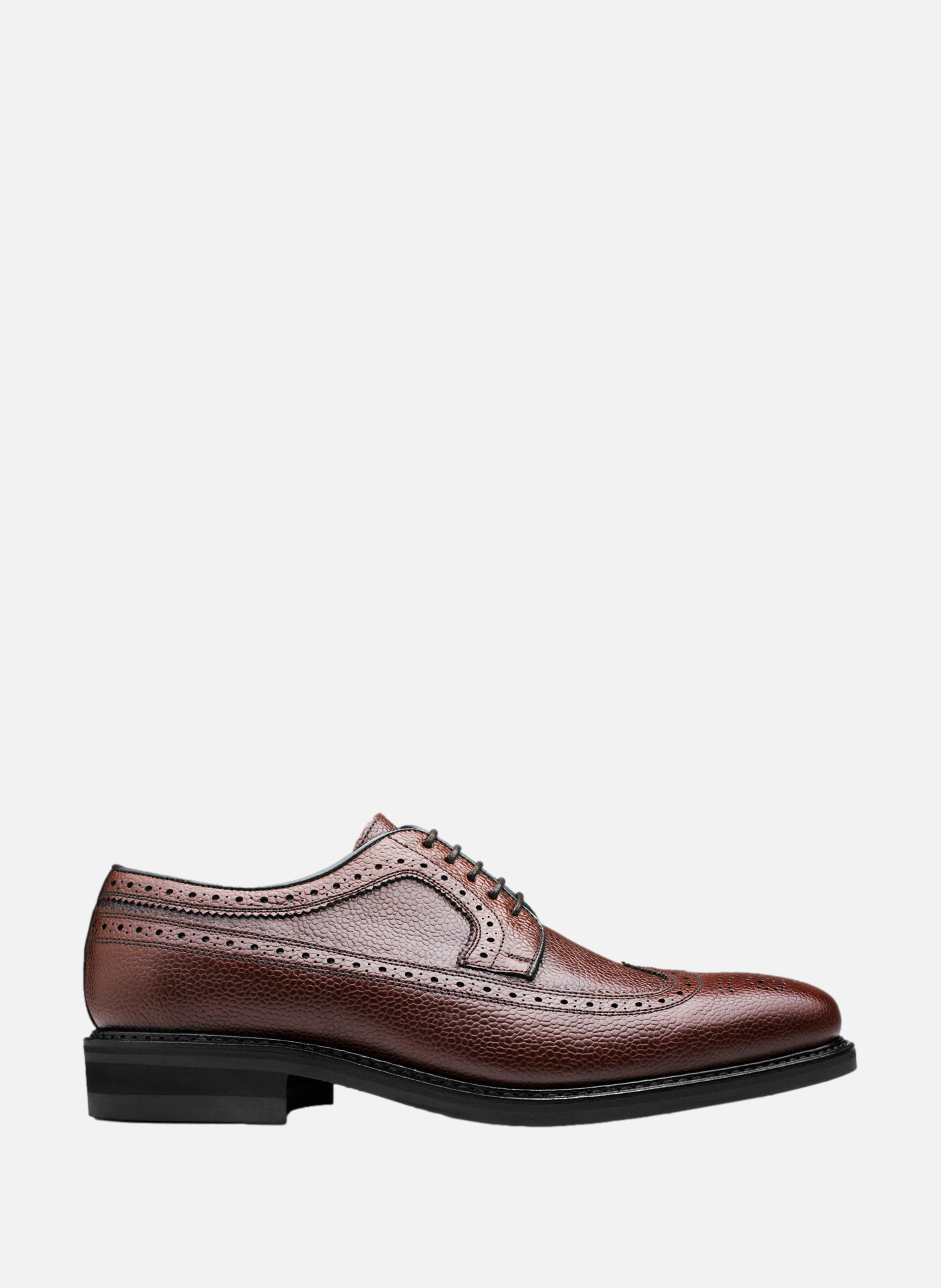 Derby cuir grainé barton FINSBURY Marron