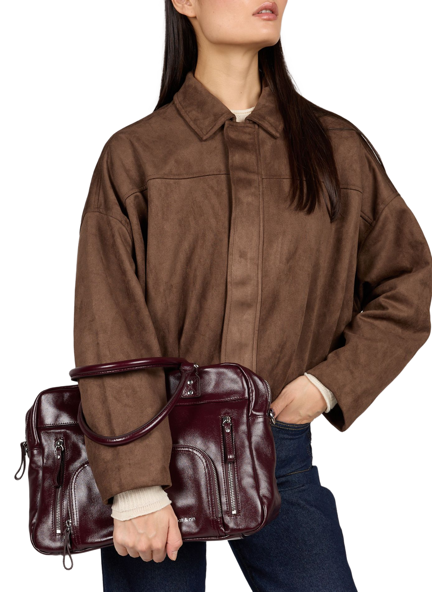 Sac à main Macy en cuir NAT & NIN Violet