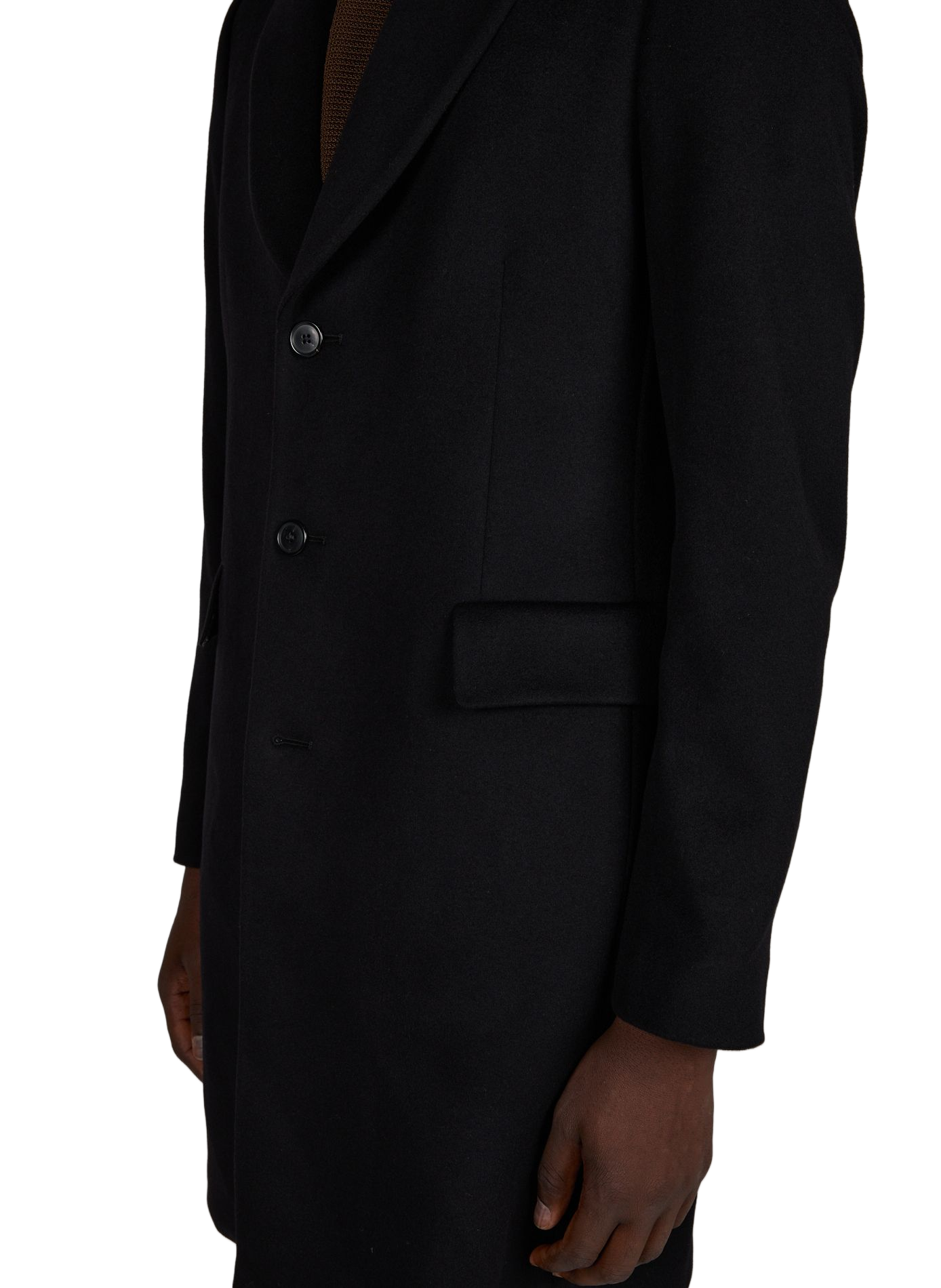 Straight coat in wool and cashmere PAUL SMITH Black