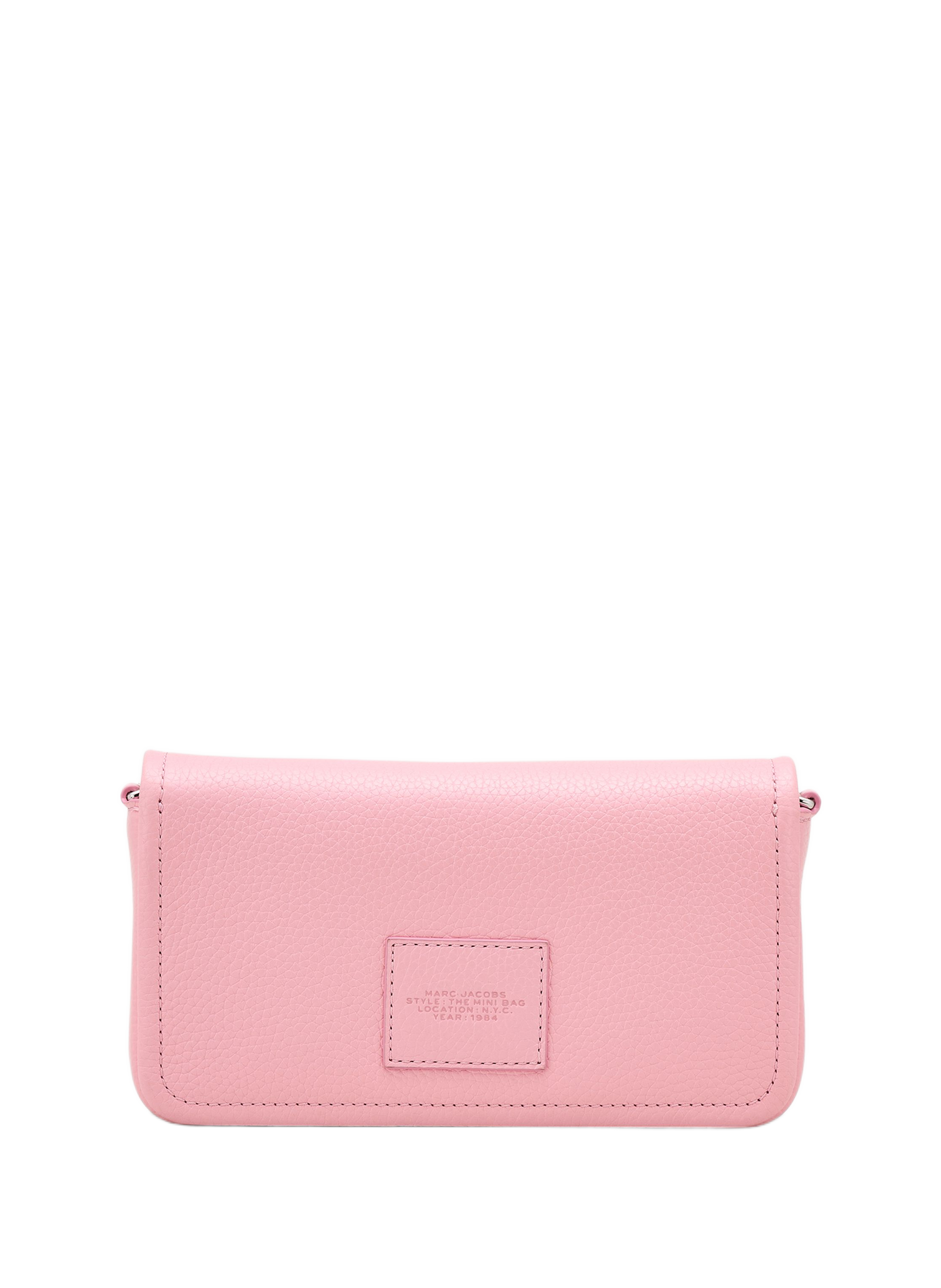 The Leather Mini Shoulder Bag in leather | Pink MARC JACOBS Women