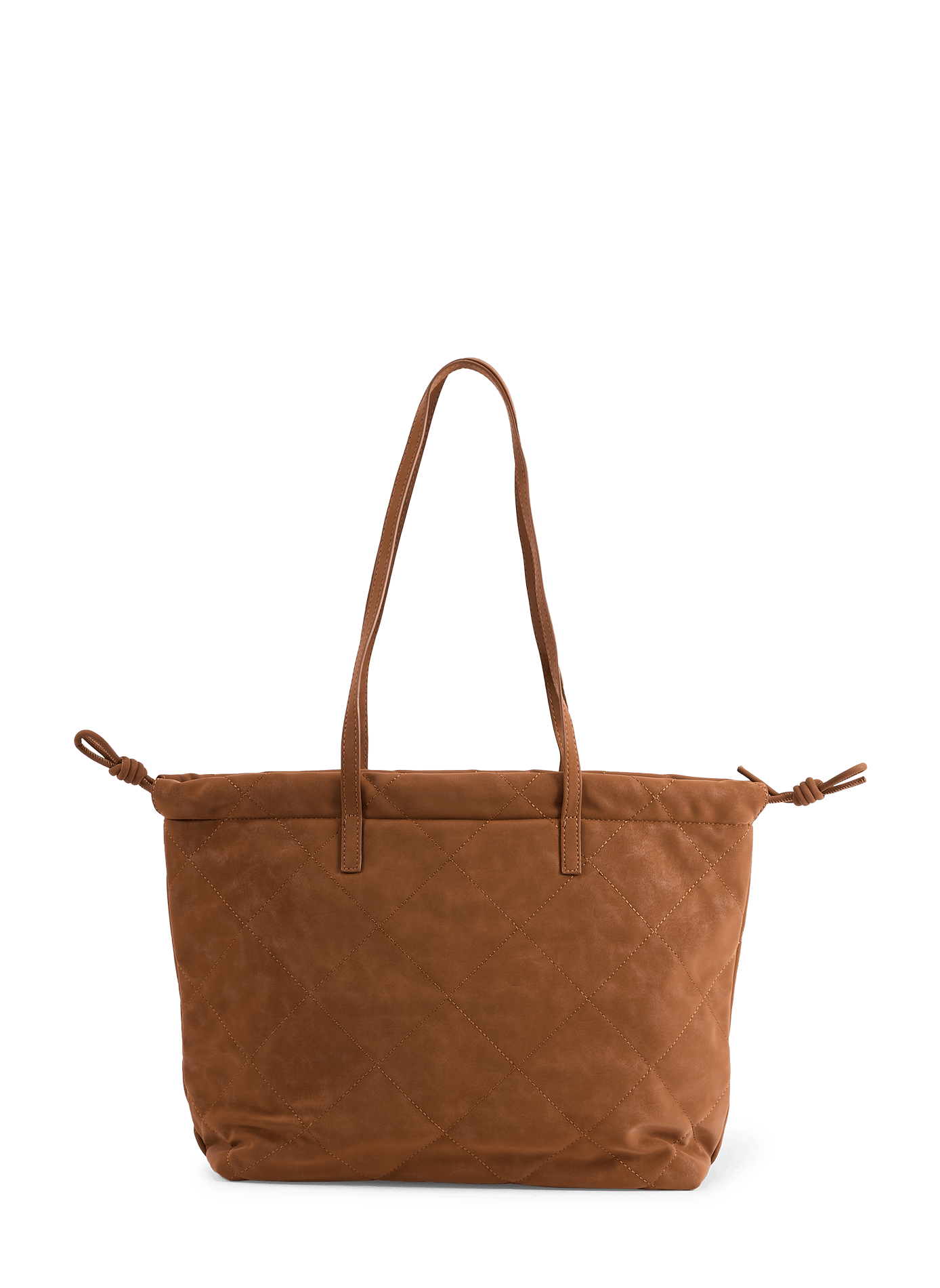 Matte effect quilted handbag AU PRINTEMPS PARIS Brown