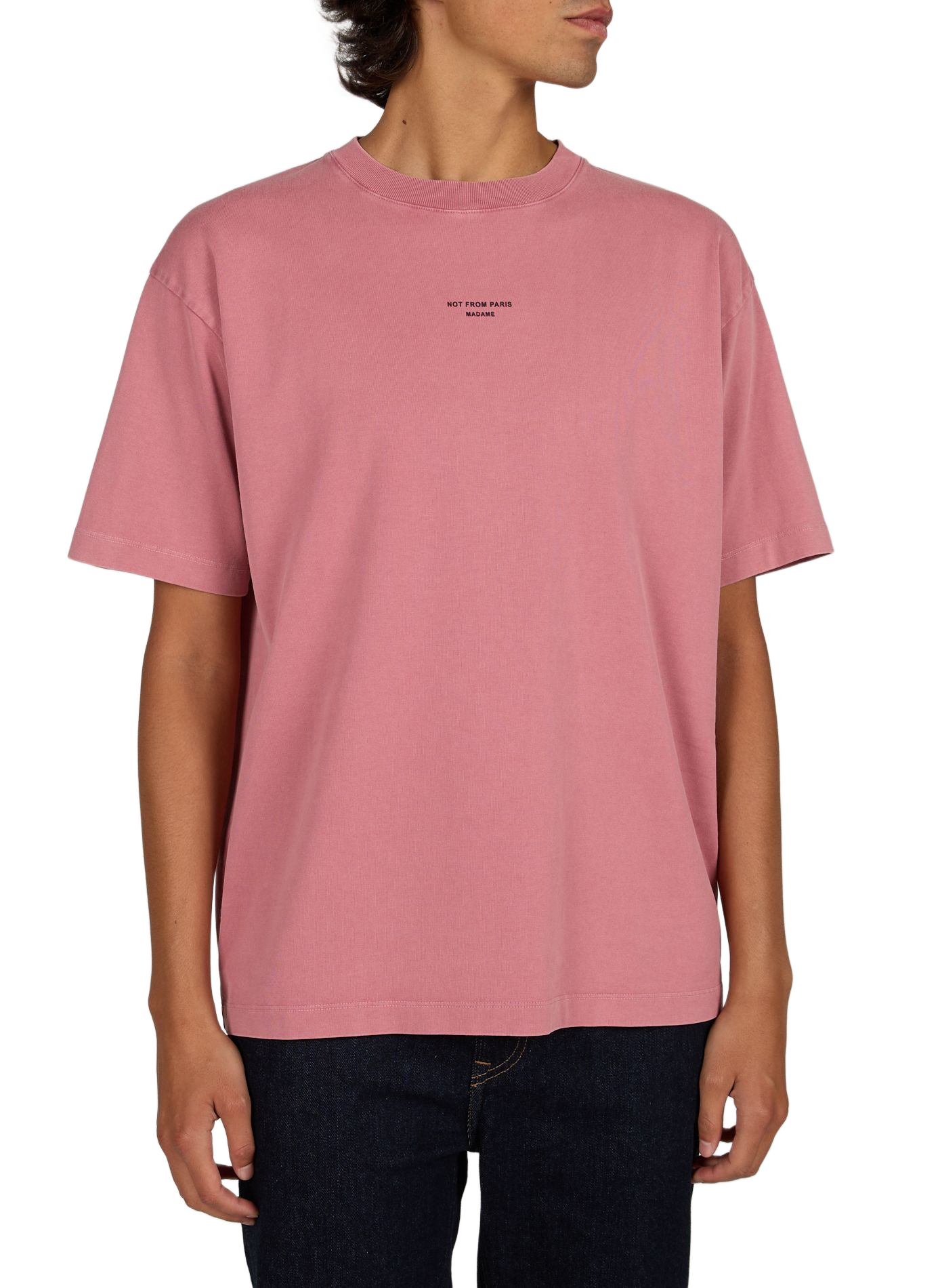 Oversize T-Shirt aus Baumwolle DROLE DE MONSIEUR Rosa