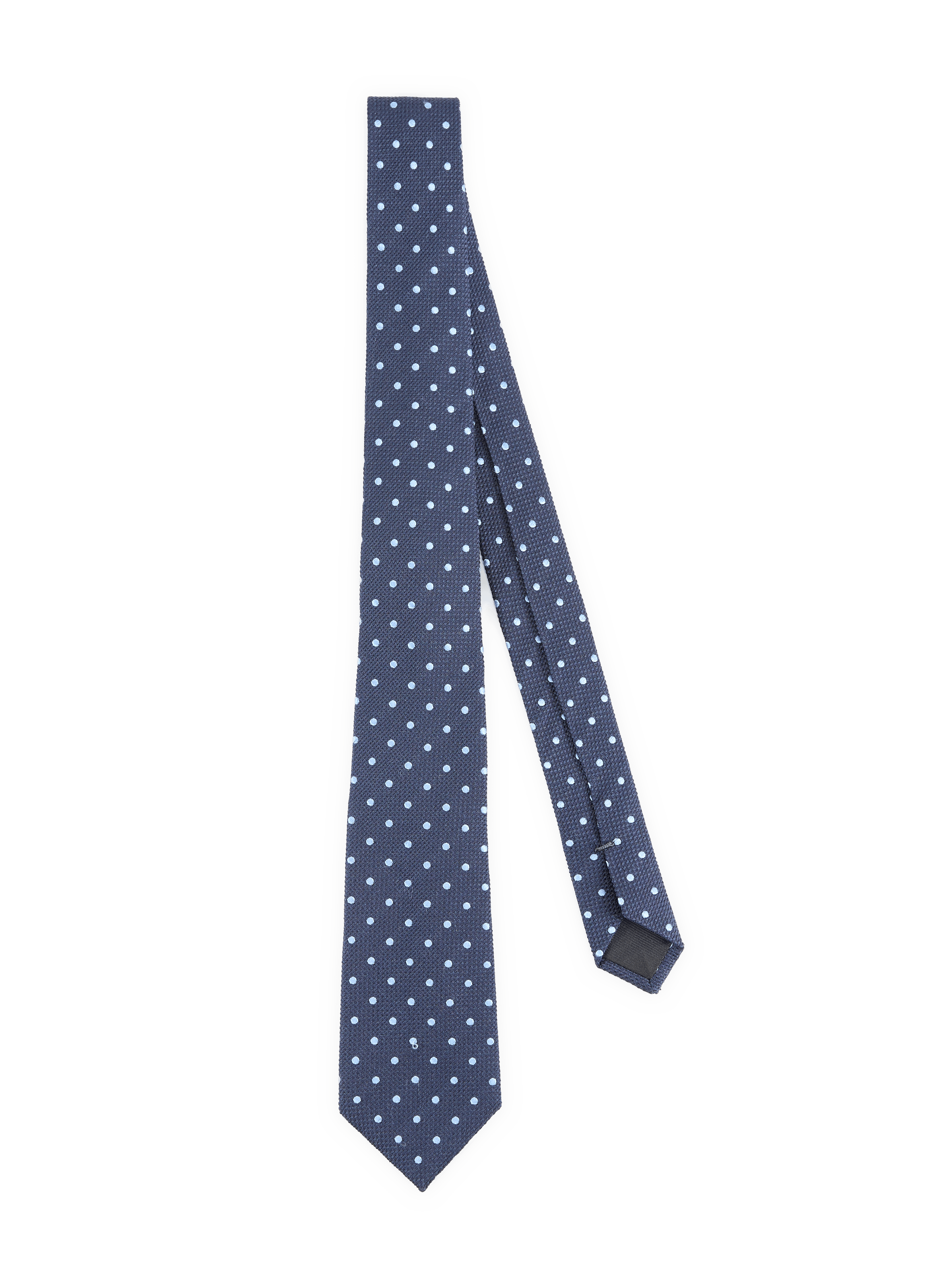Seidenkrawatte mit Punkten VAN LAACK Blau
