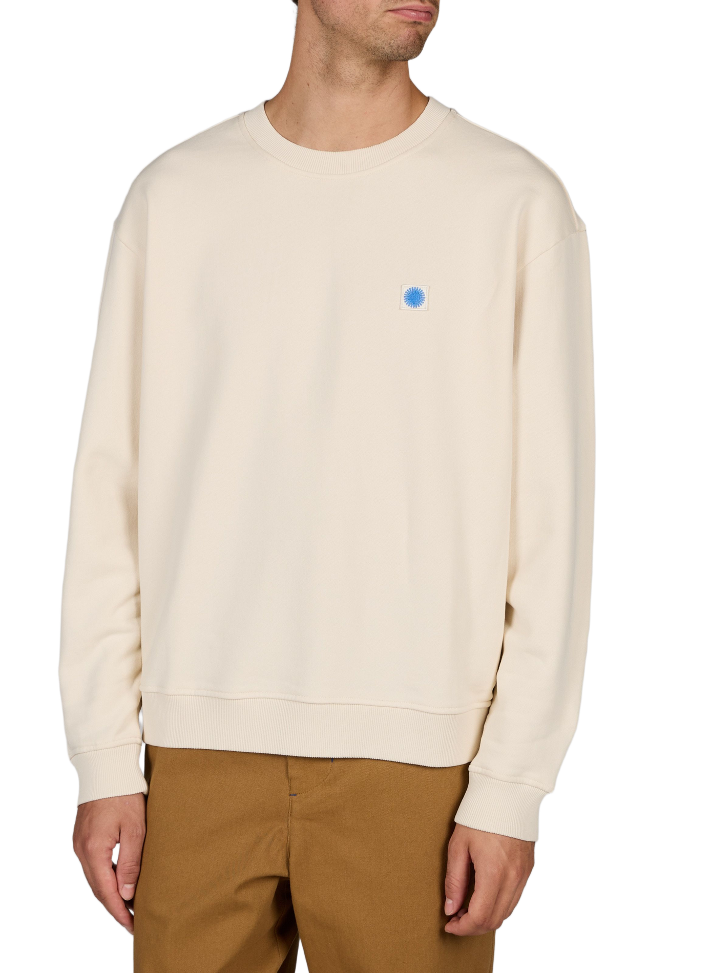 Rechte sweater van katoen THINKING MU Wit