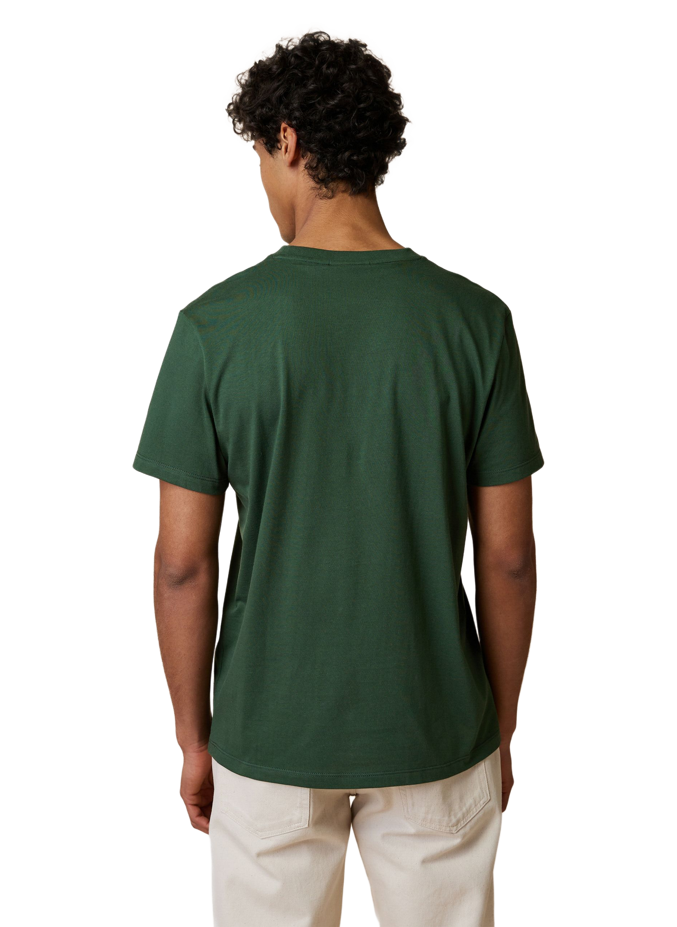 Geborduurd Arcy T-shirt van katoen FAGUO Groen