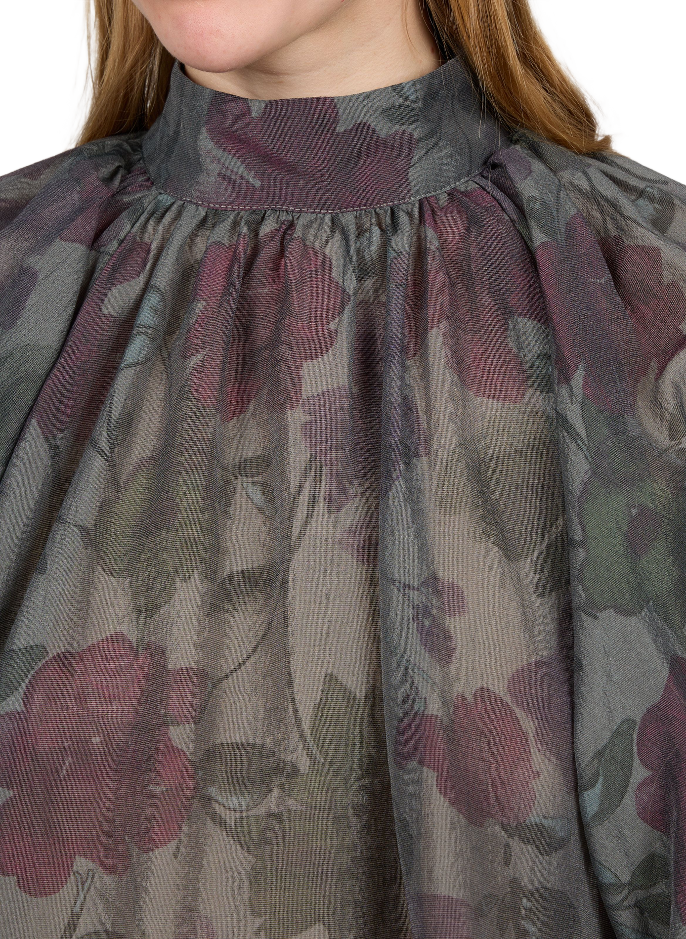 Jaquelina loose-fit printed blouse MSCH Multicolour