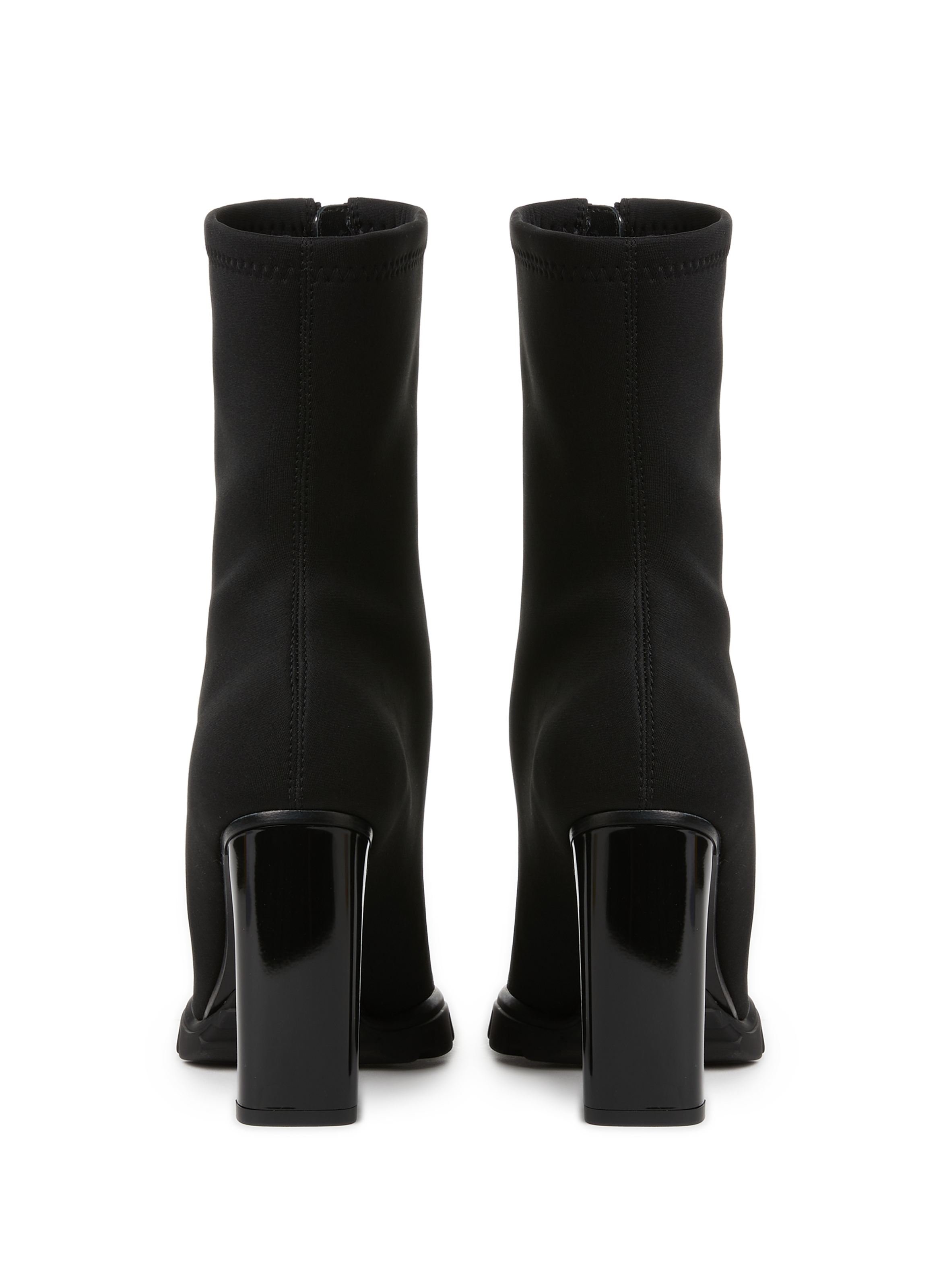 Bottines Slim Tread en néoprène ALEXANDER MCQUEEN Noir