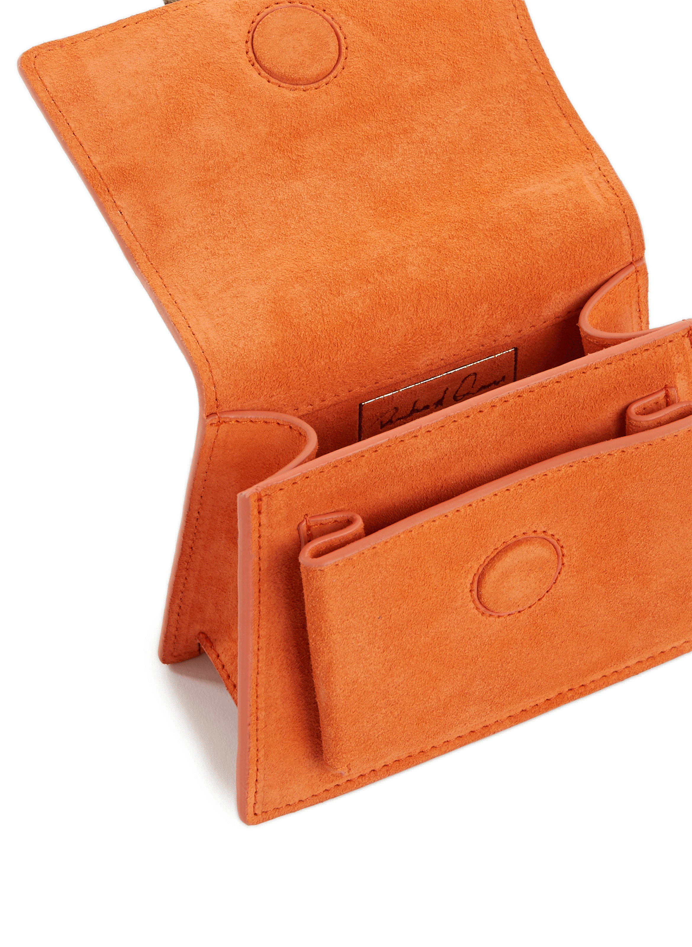 Mini sac bandoulière en suède RICHARD QUINN Orange