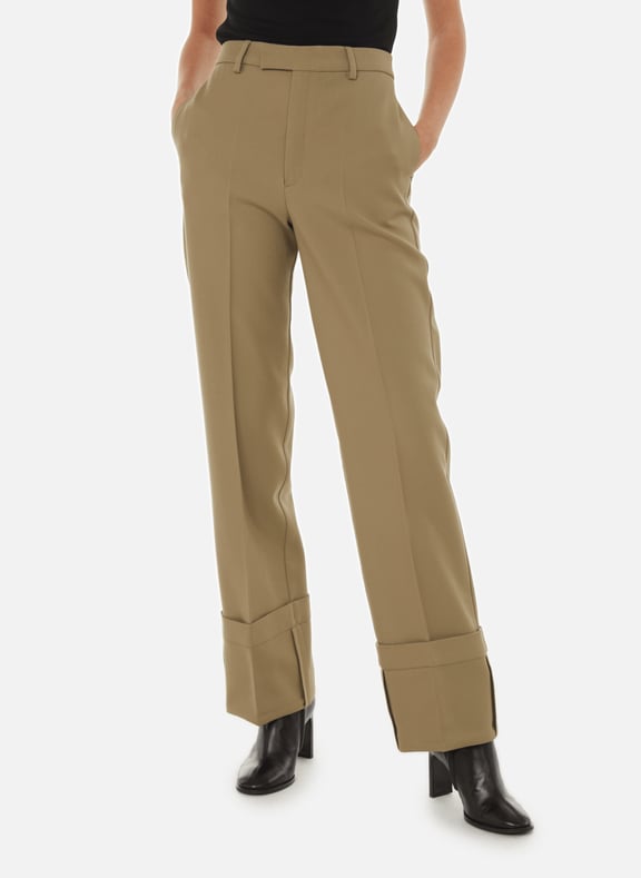 Pantalon en laine Vert by BITE STUDIOS BITE STUDIOS Pantalon en laine Vert