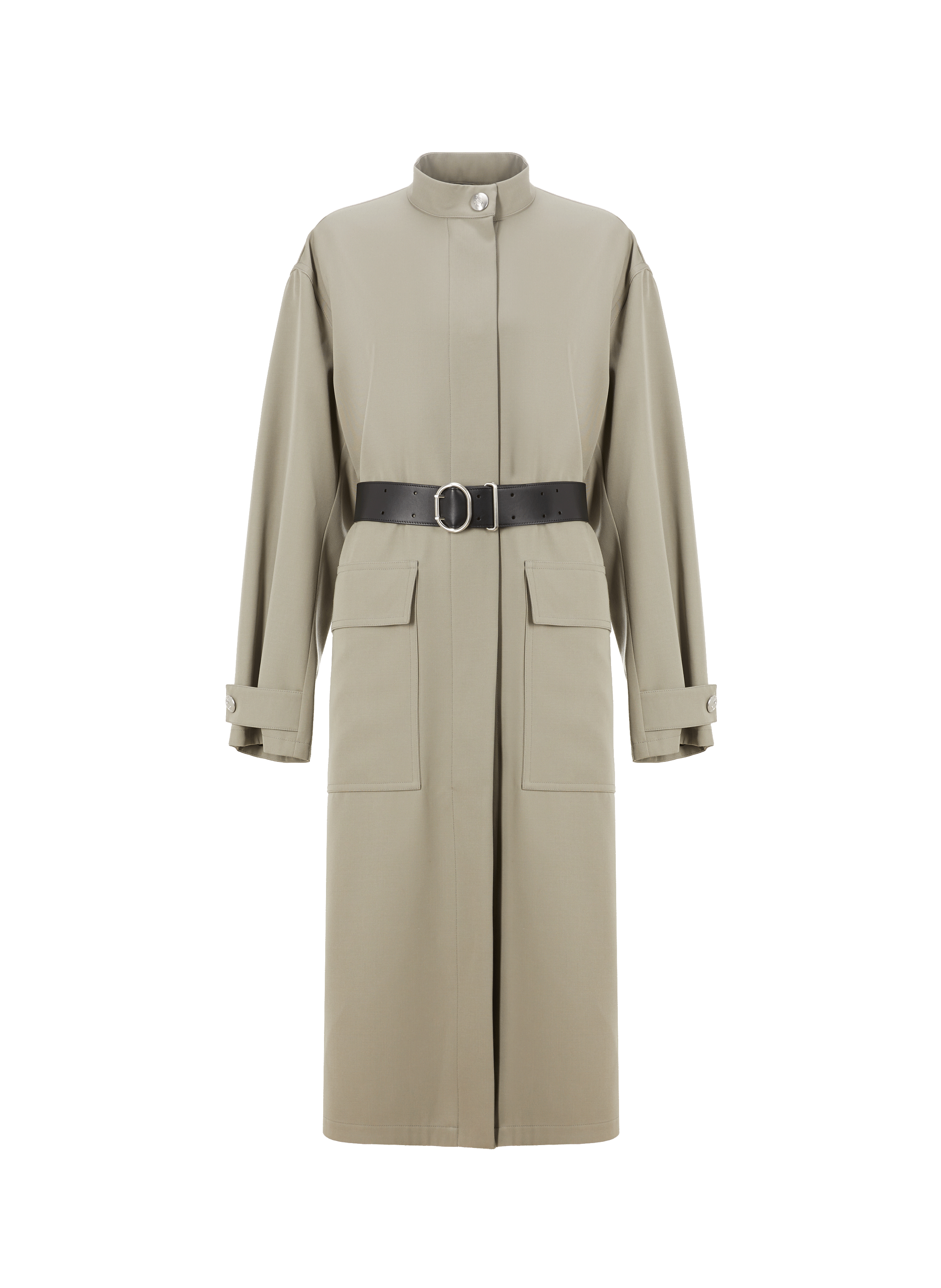 Wool coat JIL SANDER Green