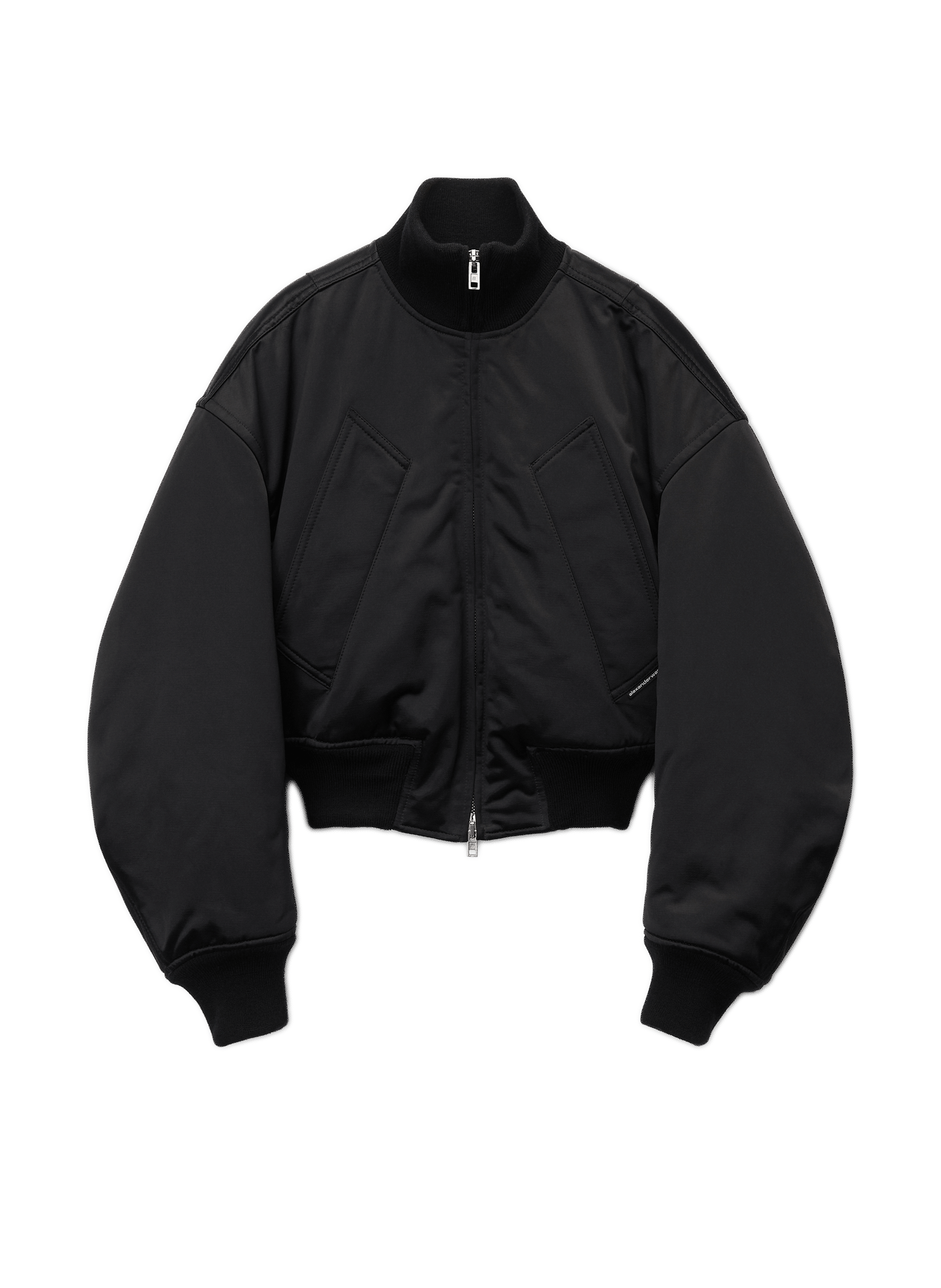 alexander wang leather bomber