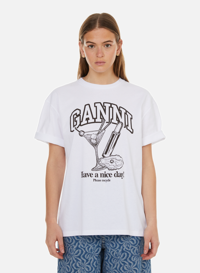 Logo-print T-shirt GANNI
