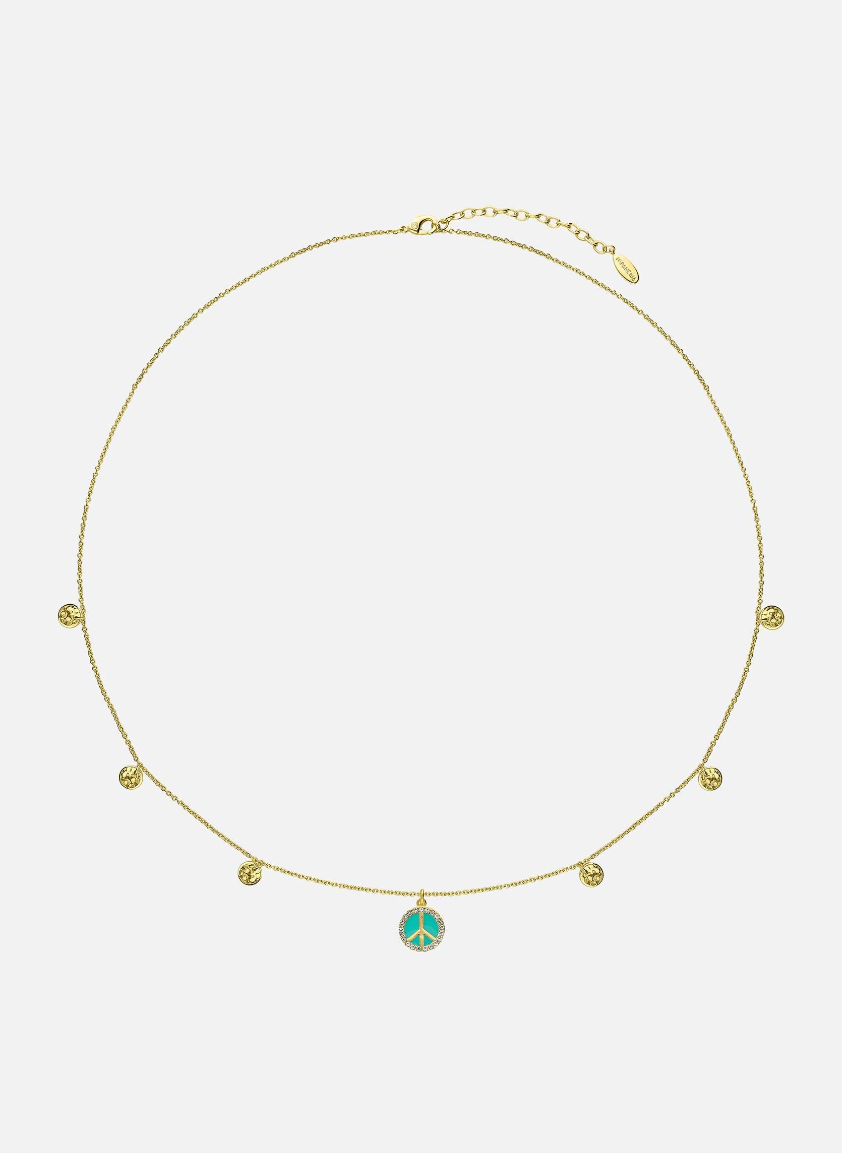 Collier avec pampilles en laiton doré serenity HIPANEMA Bleu