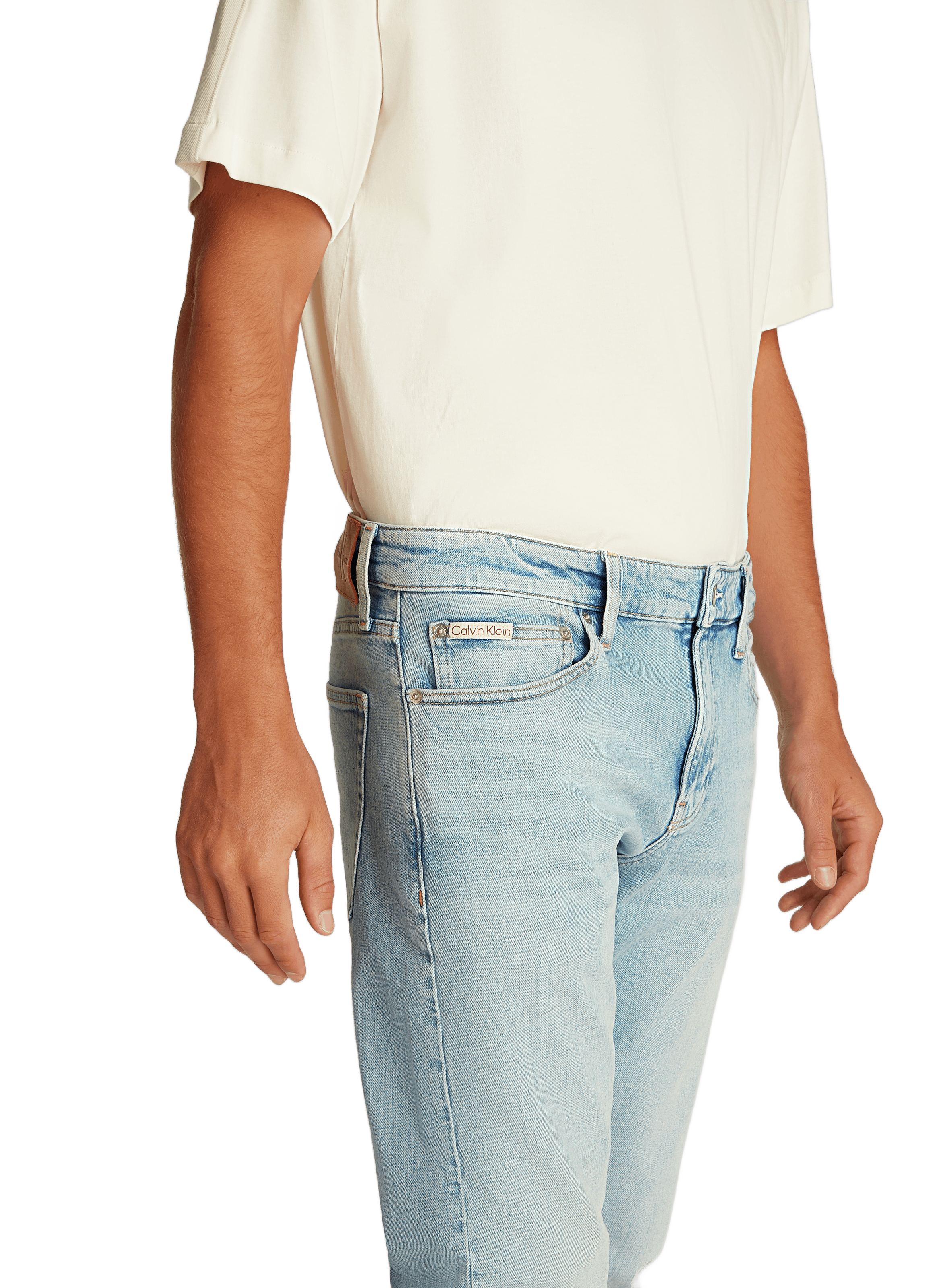Regular straight-cut jeans CALVIN KLEIN White