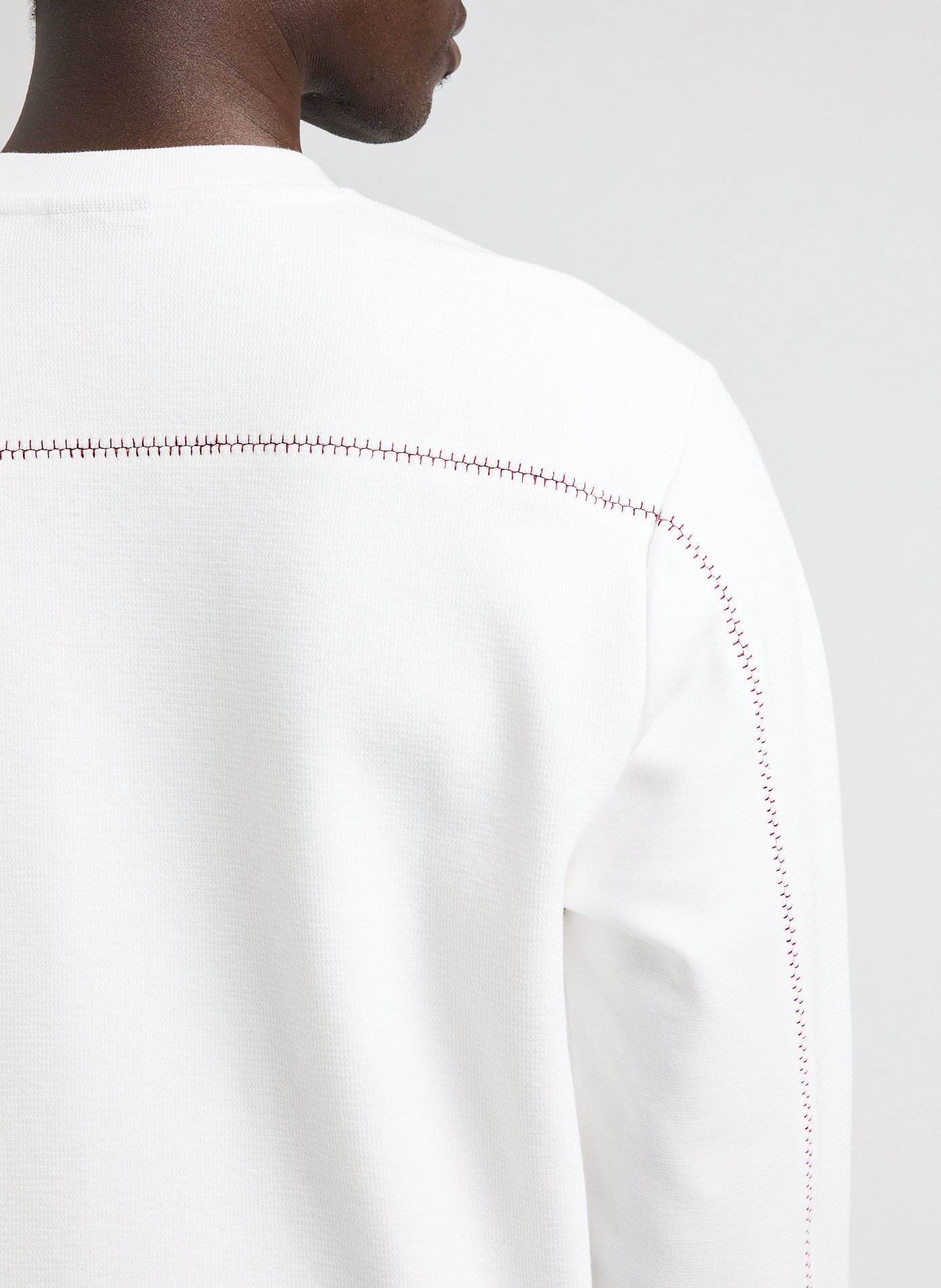 Pull droit en coton mélangé PAUL SMITH Blanc