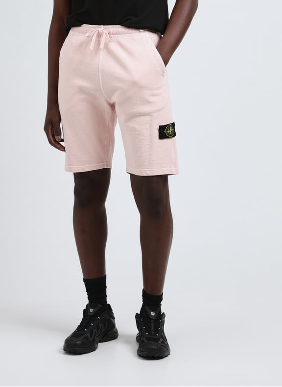 Short en coton Rose by STONE ISLAND STONE ISLAND Short en coton Rose