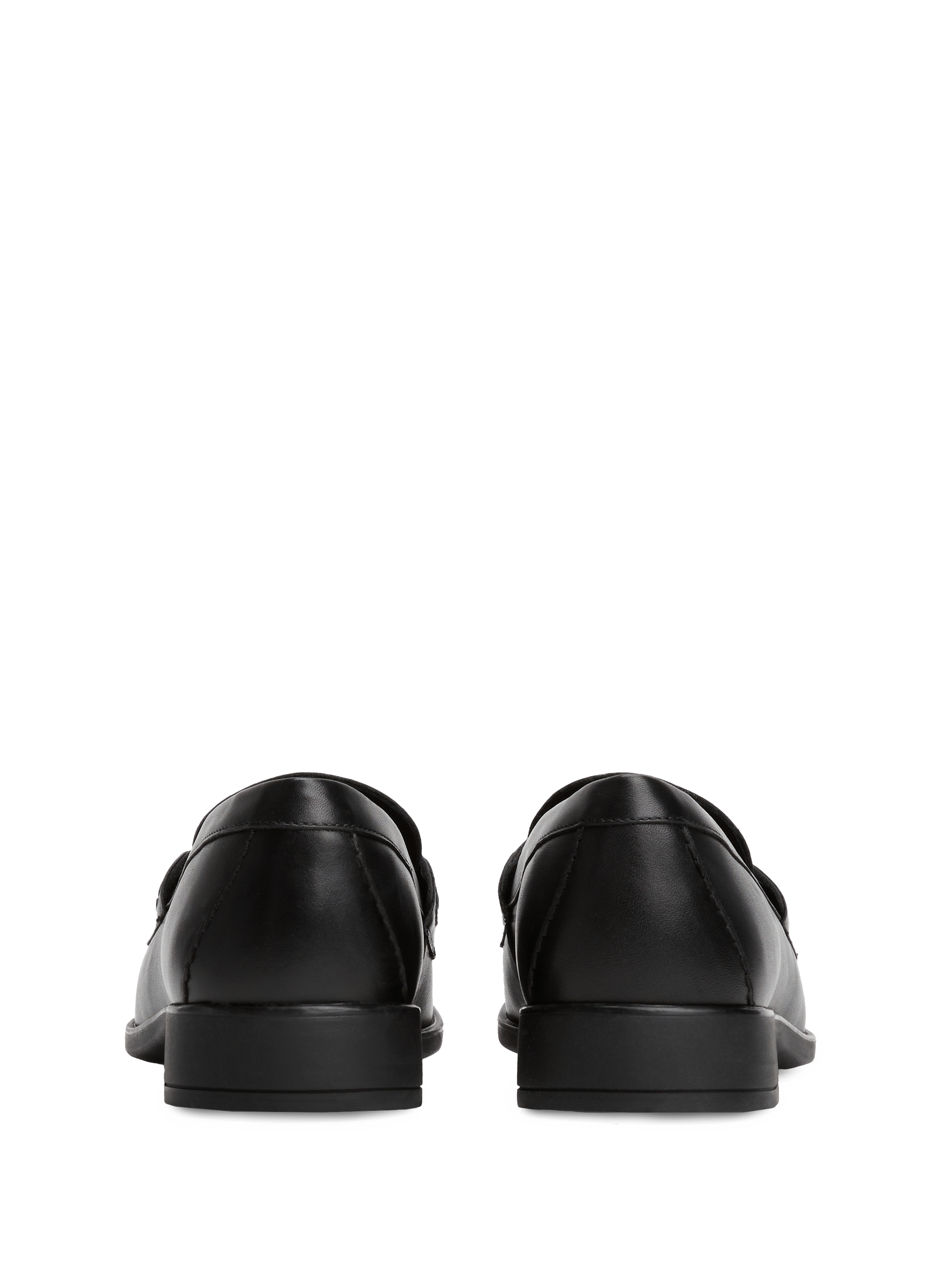 Mocassins en cuir à monogramme TOMMY HILFIGER Noir