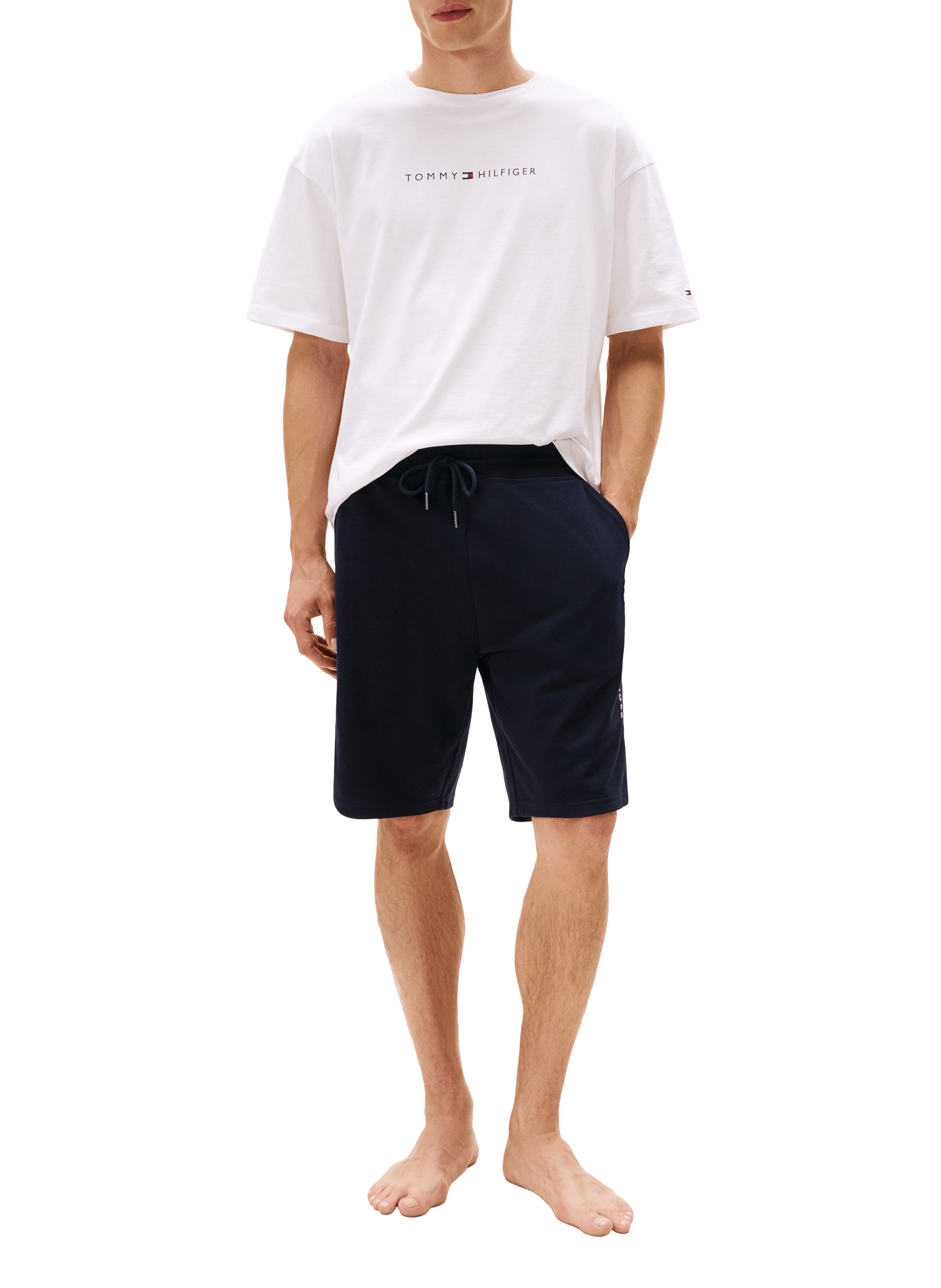 Cotton-blend Bermuda shorts TOMMY HILFIGER Blue