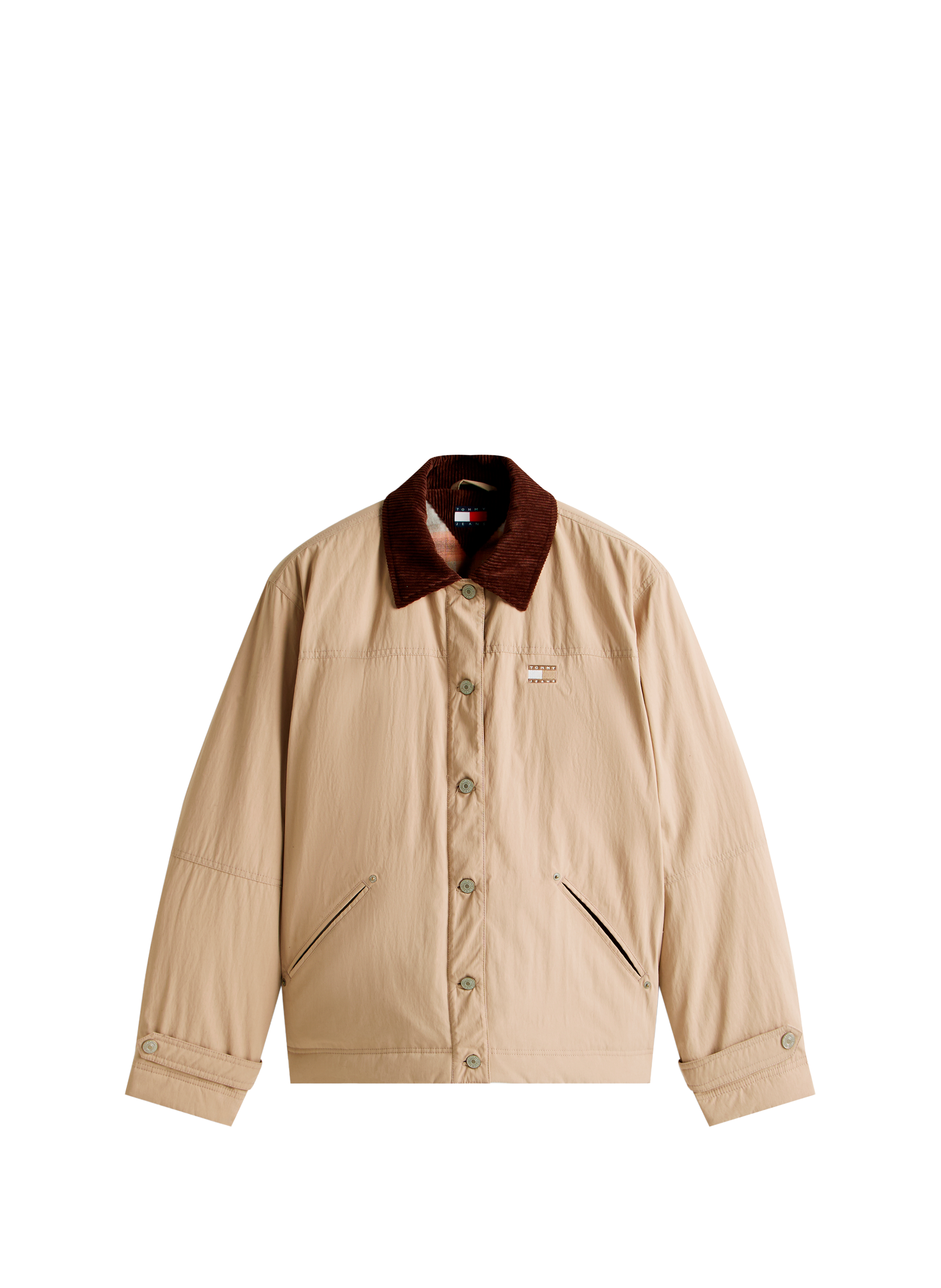 Veste à col en velours TOMMY HILFIGER Beige