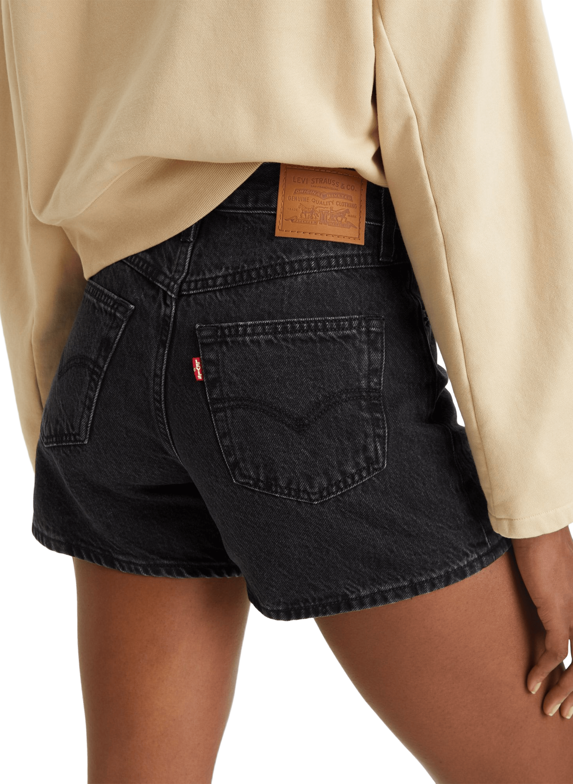 Short en jean LEVI'S Noir