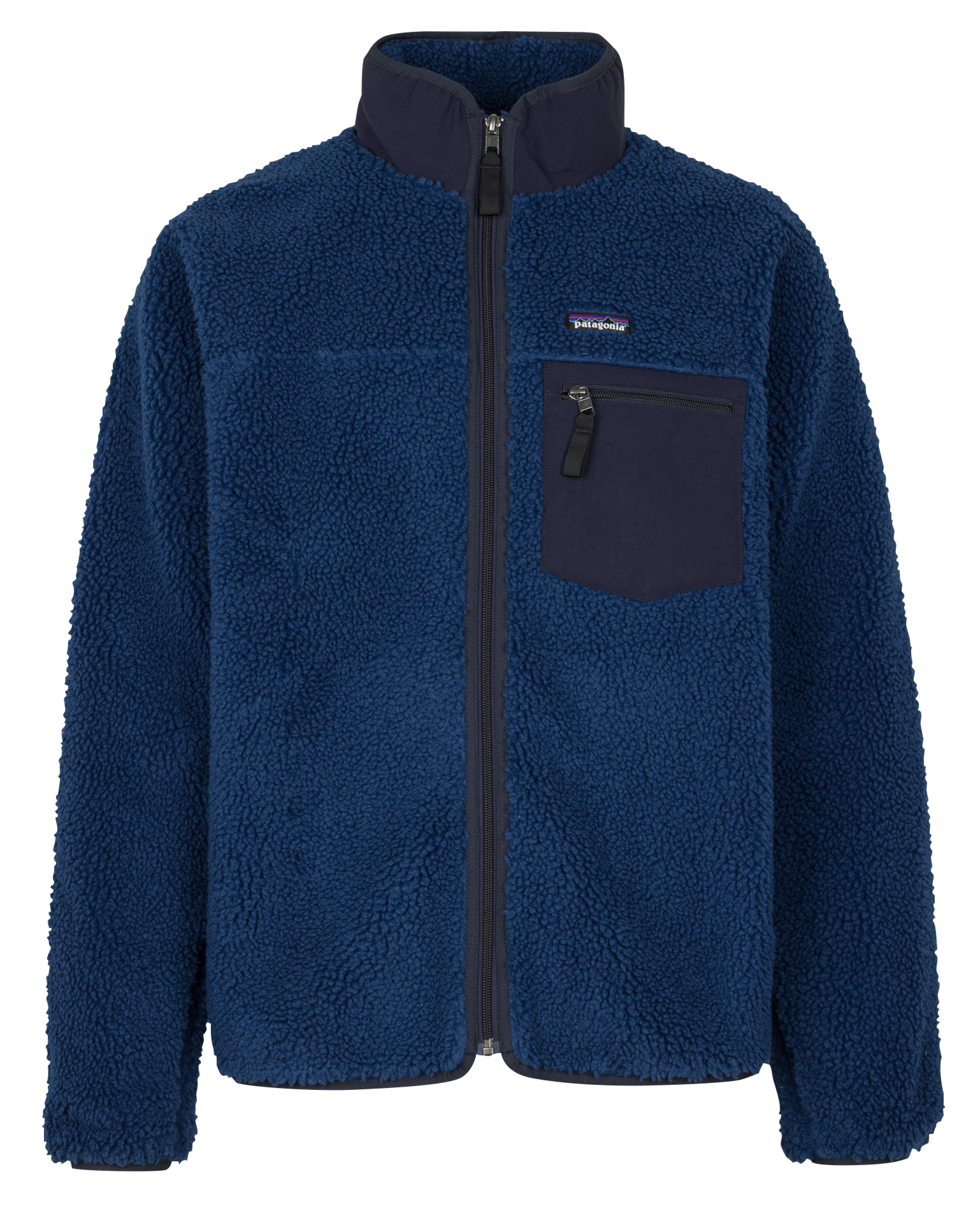 Veste sherpa à col montant PATAGONIA Bleu