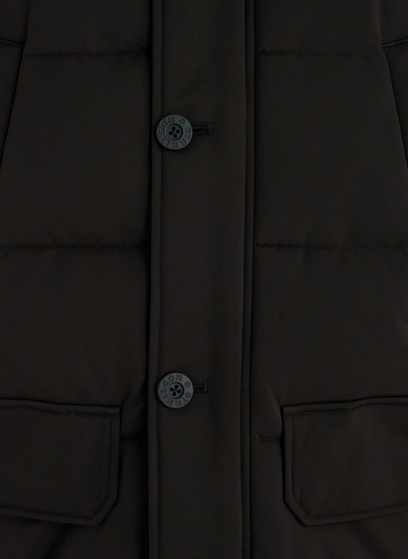 Straight hooded parka STRELLSON Black